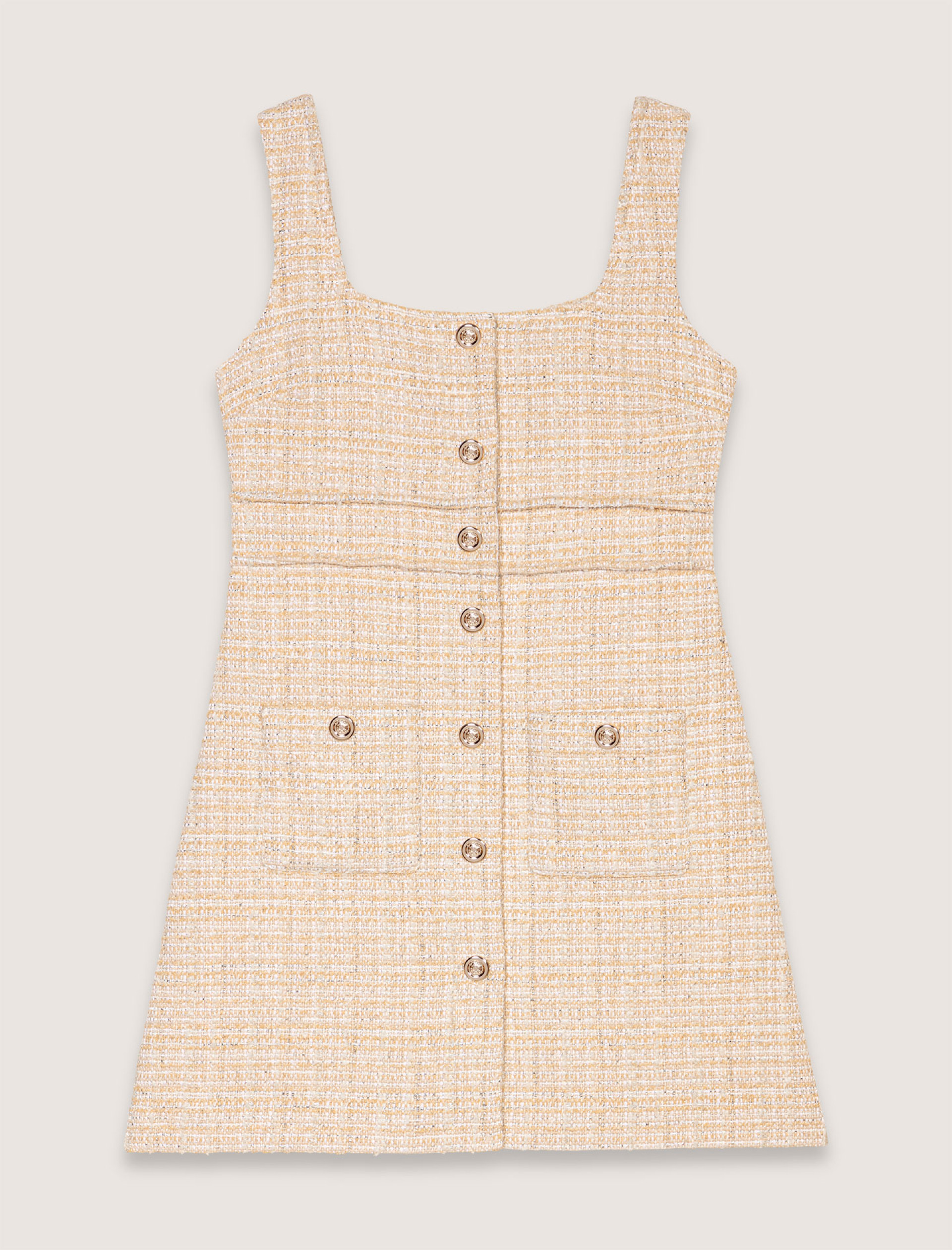 Жіноча коротка твідова сукня