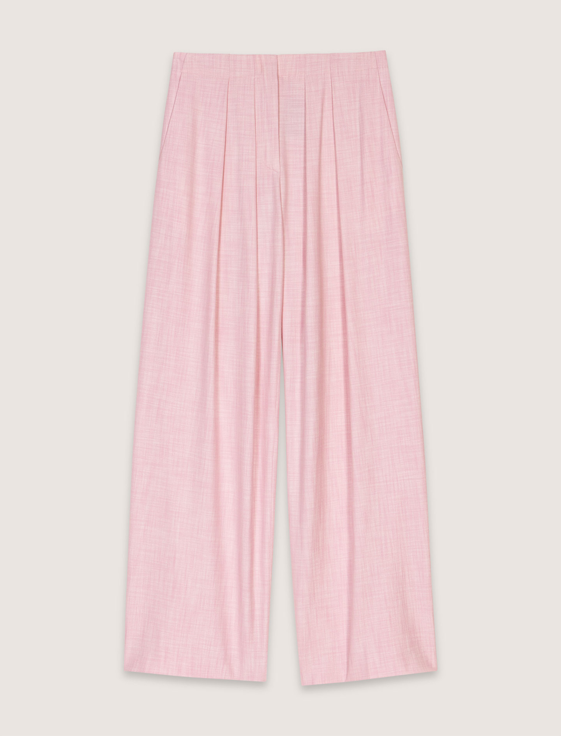 Женские широкие брюки со складками