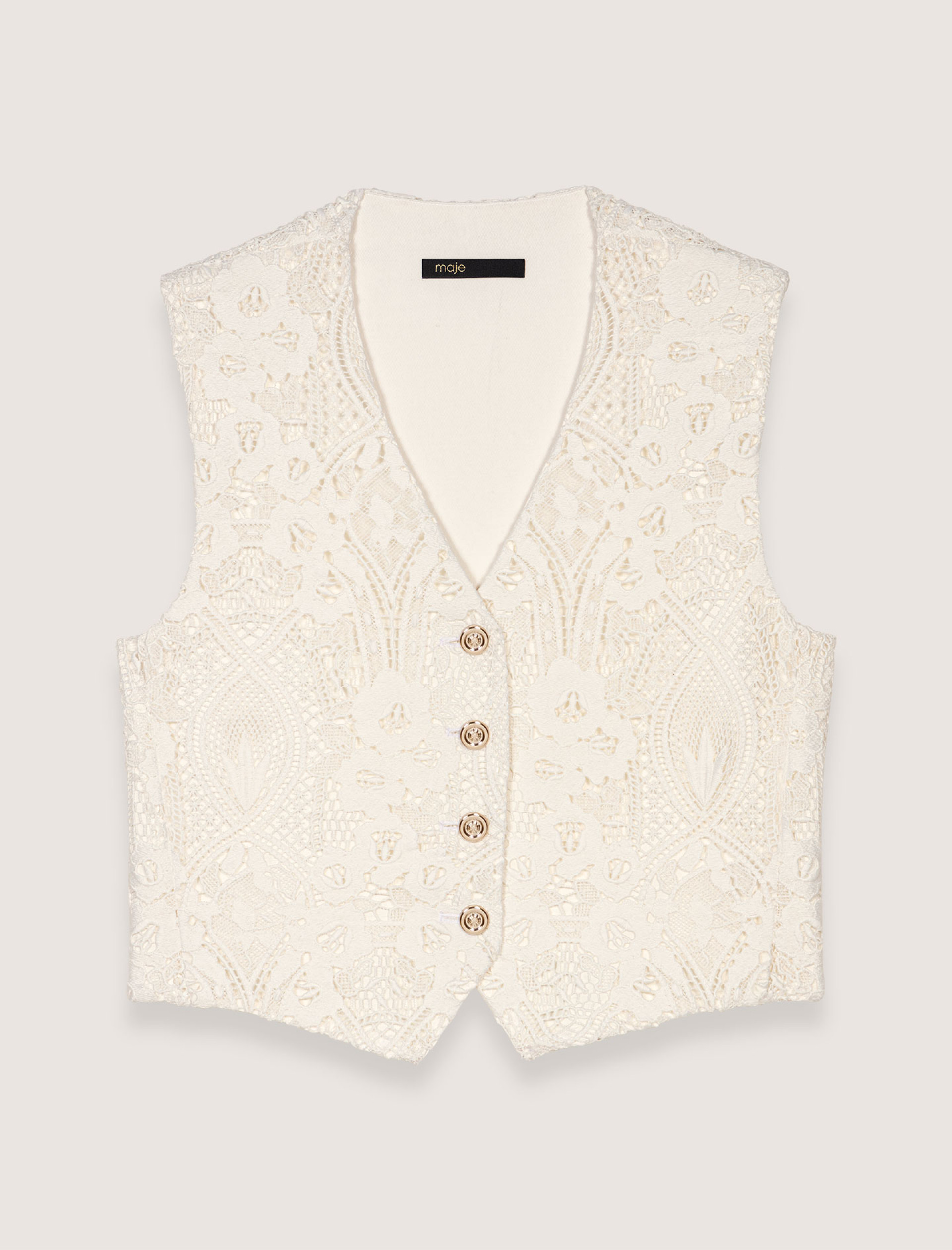 Жіночий мереживний жилет