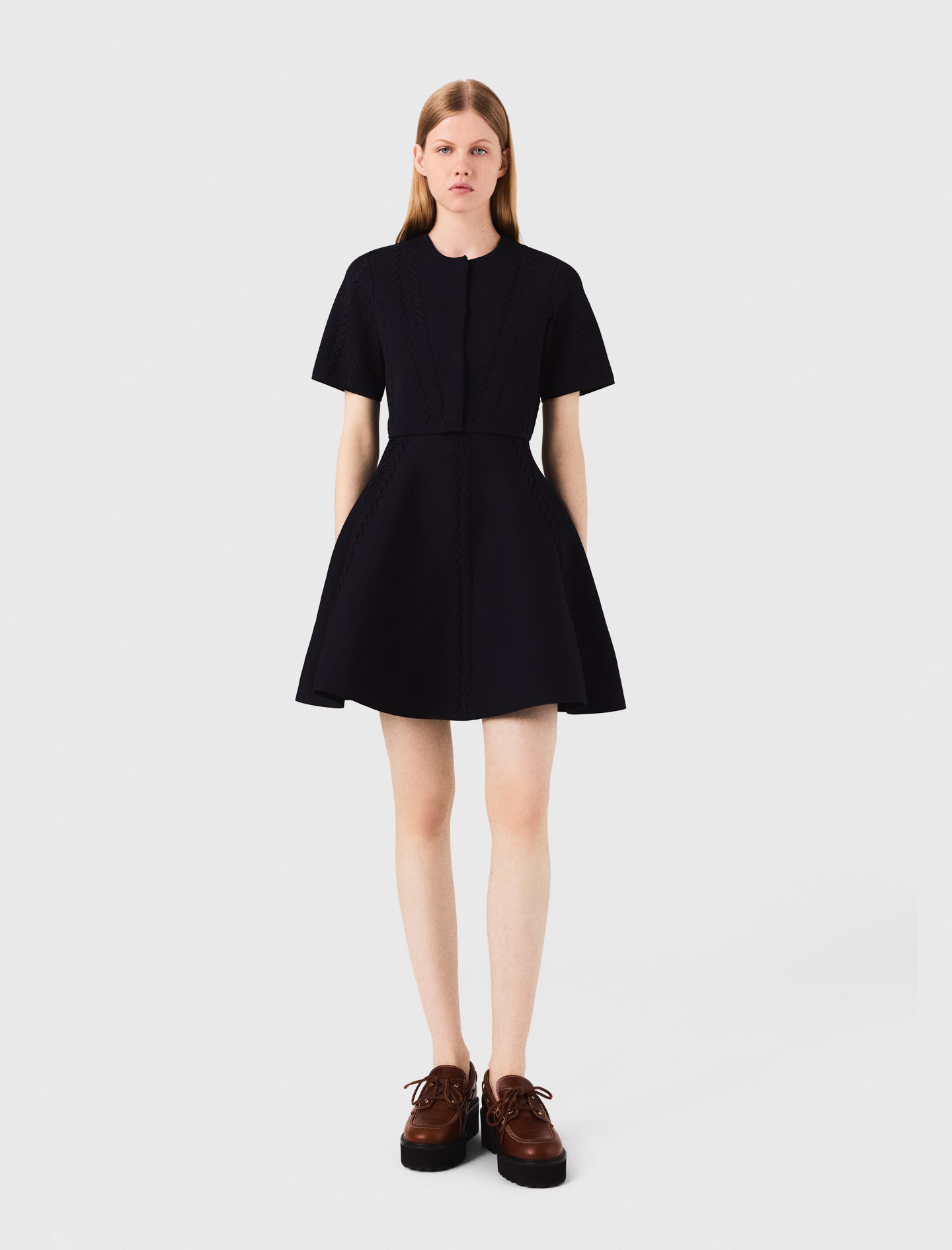 Жіночий синій короткий кардиган