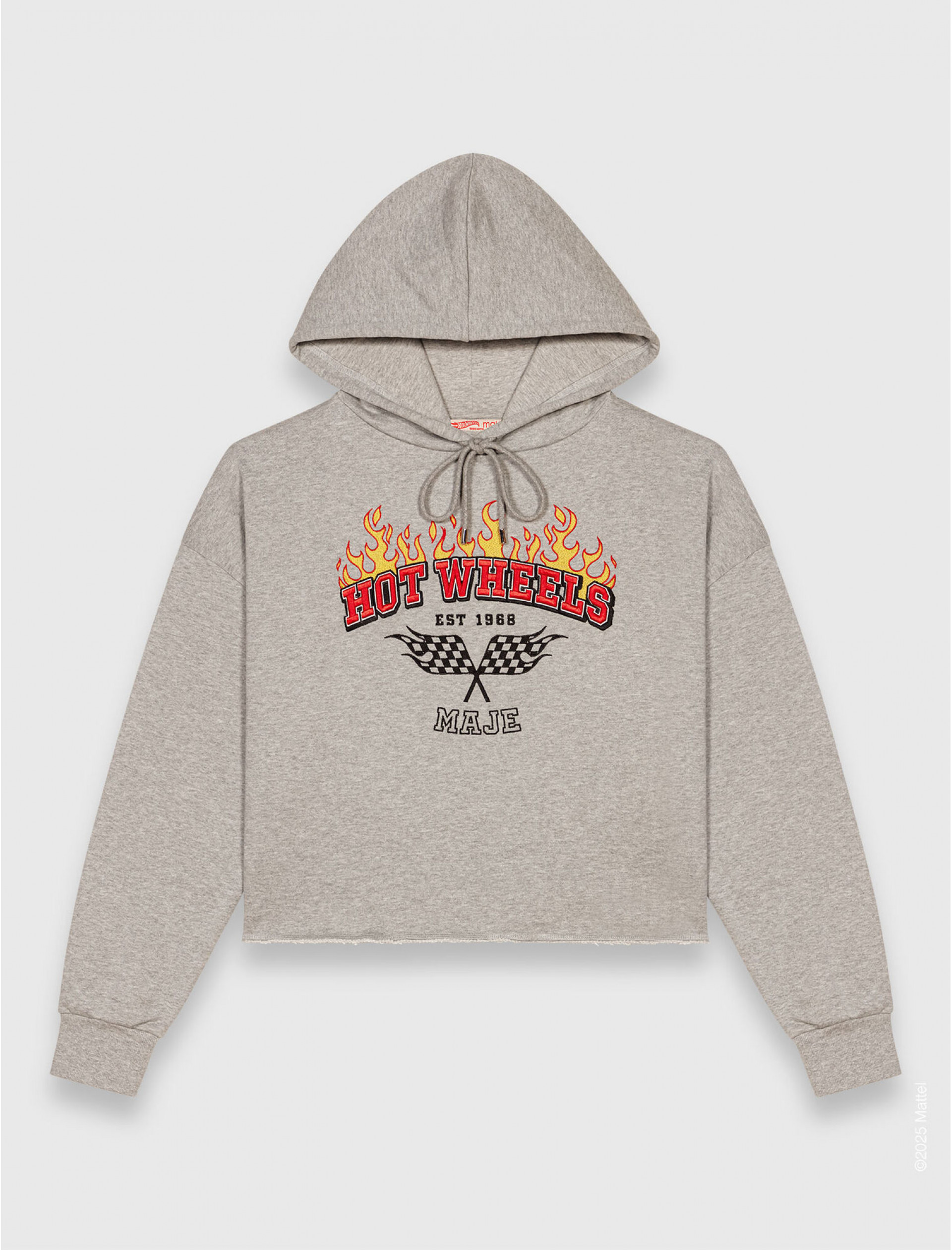 Жіночий укорочений худі з вишивкою