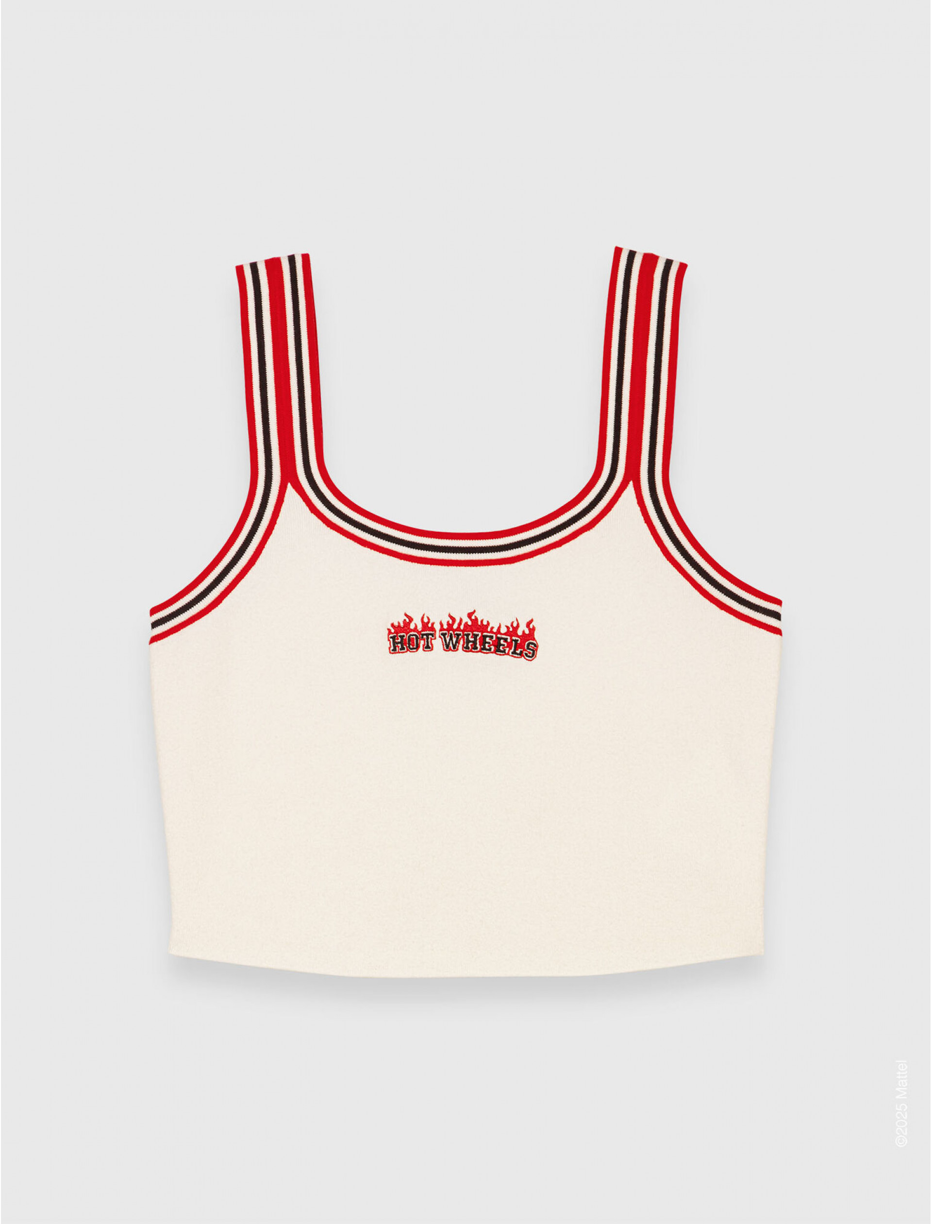 Жіночий в'язаний укорочений топ