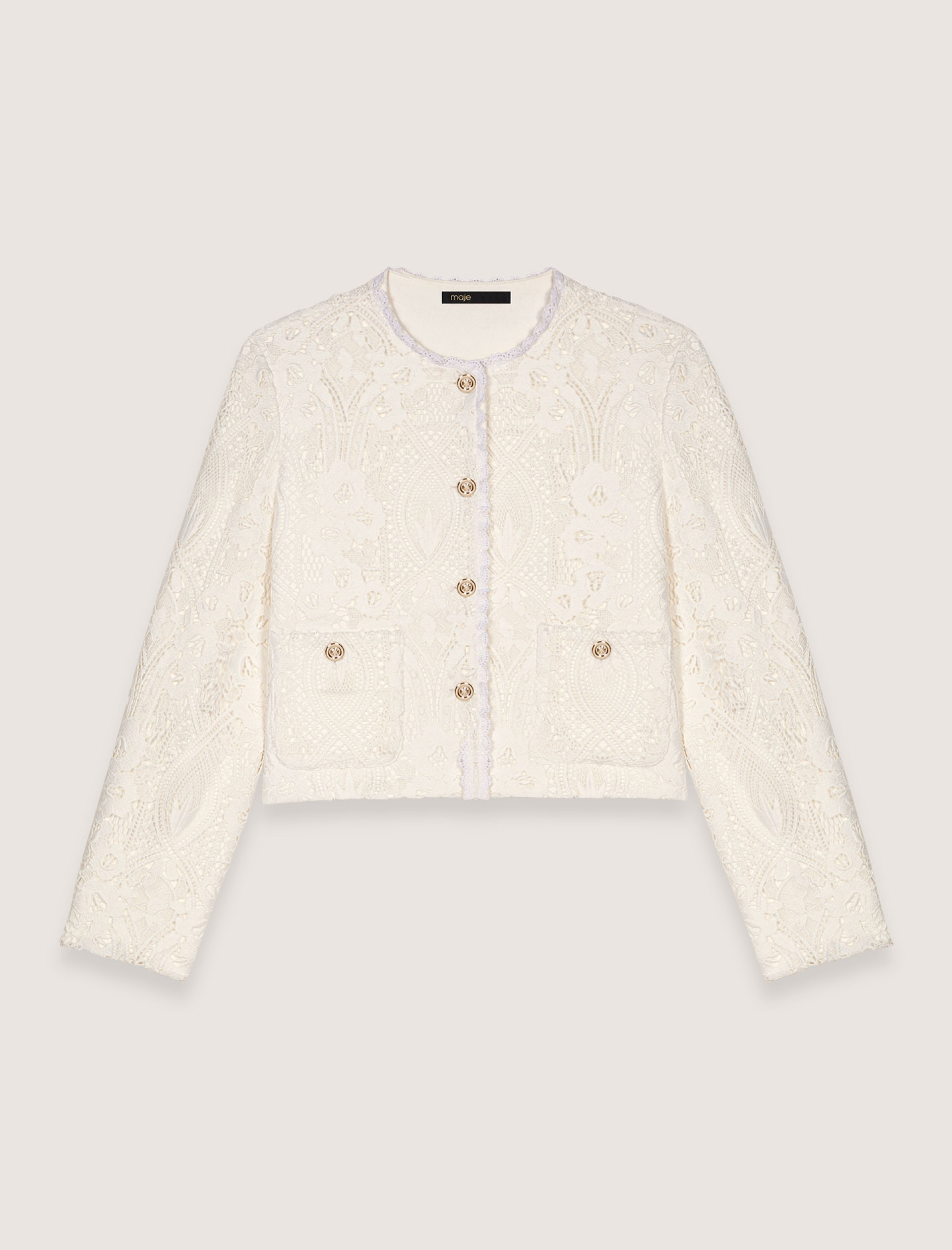 Жіночий короткий гіпюровий жакет Жіночий короткий гіпюровий жакет