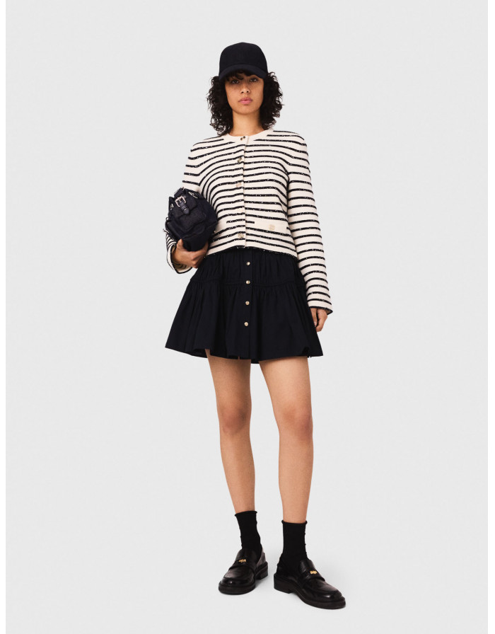 Жіночий вовняний кардиган на кнопках