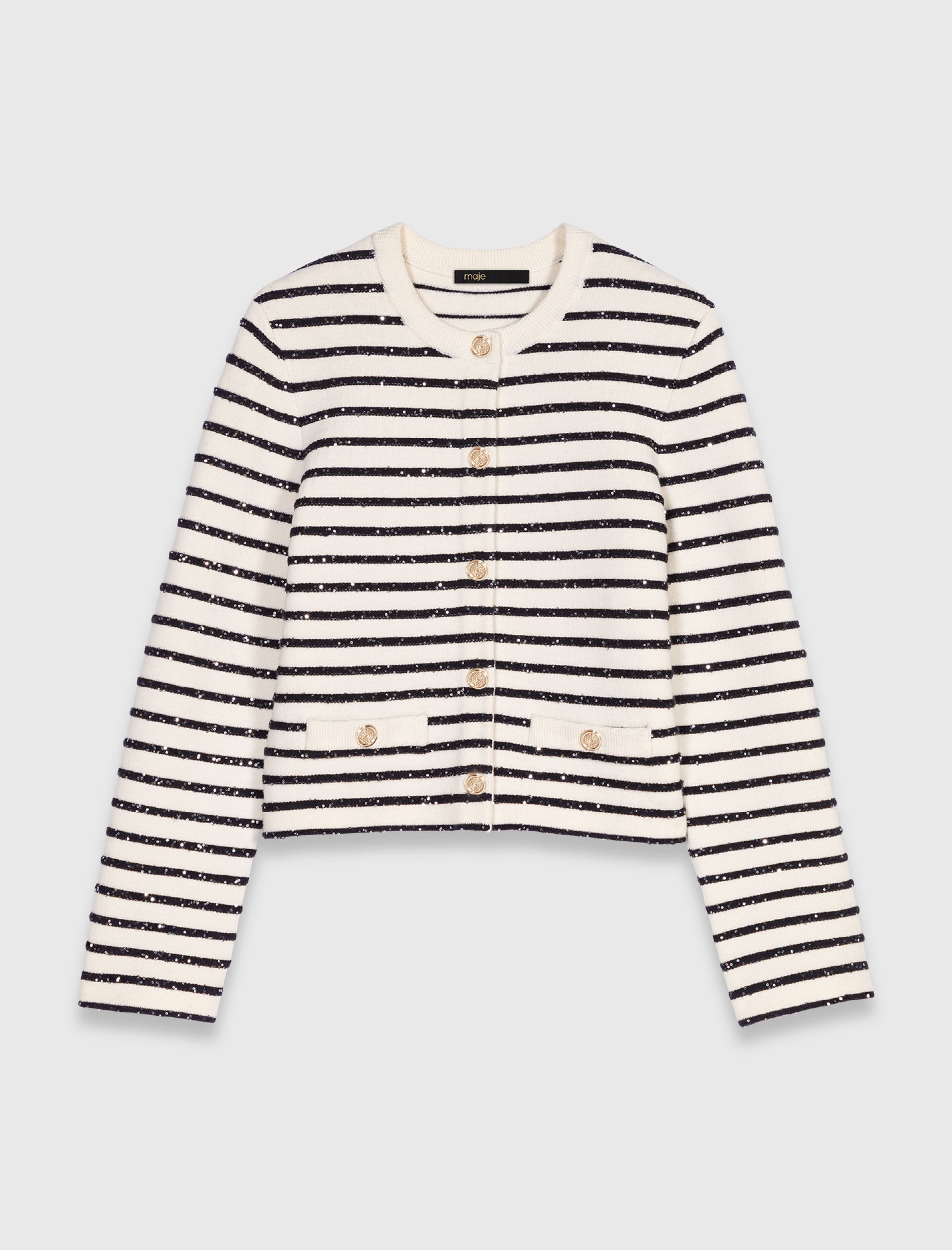 Жіночий вовняний кардиган на кнопках Жіночий вовняний кардиган на кнопках