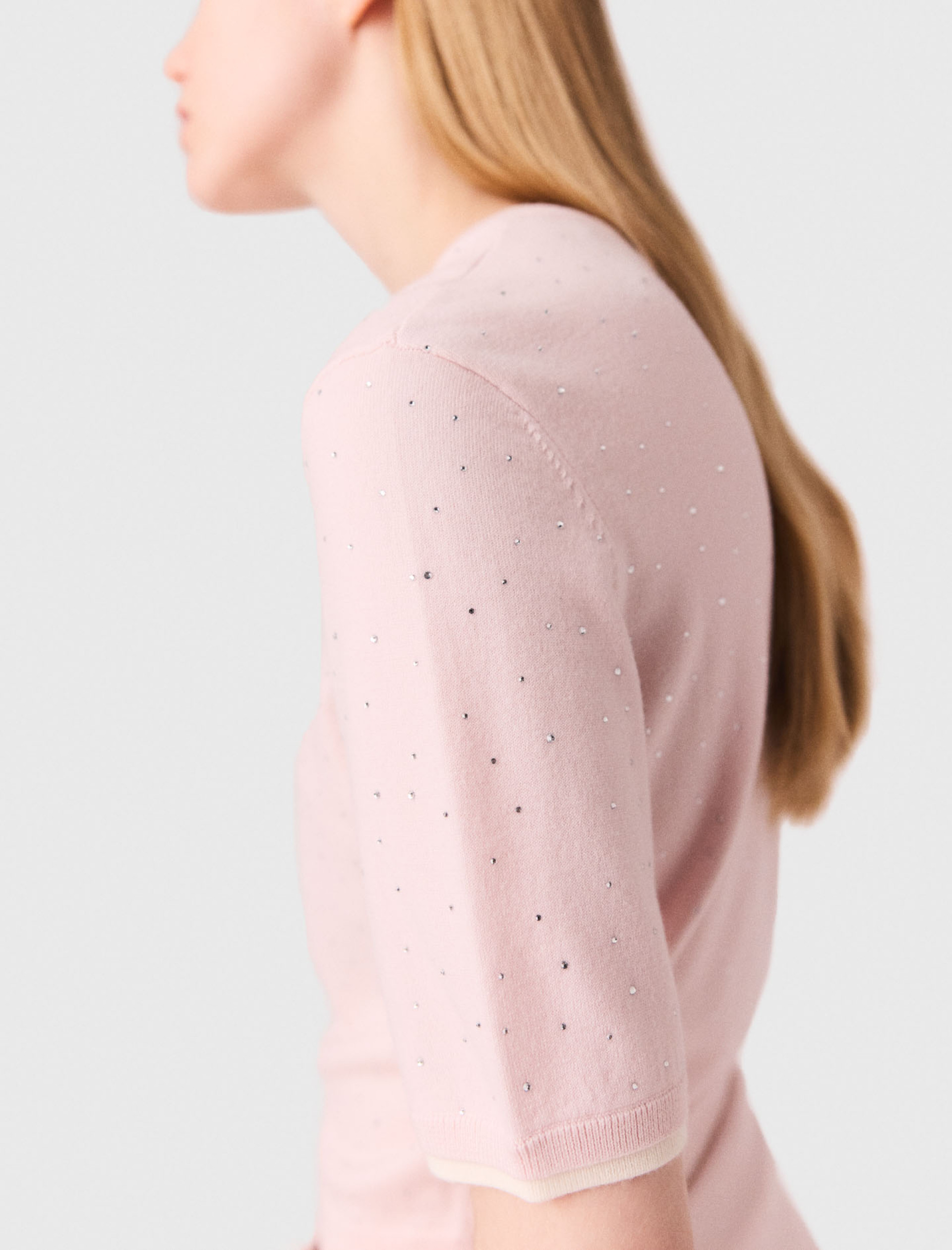 Женский шерстяной джемпер-футболка