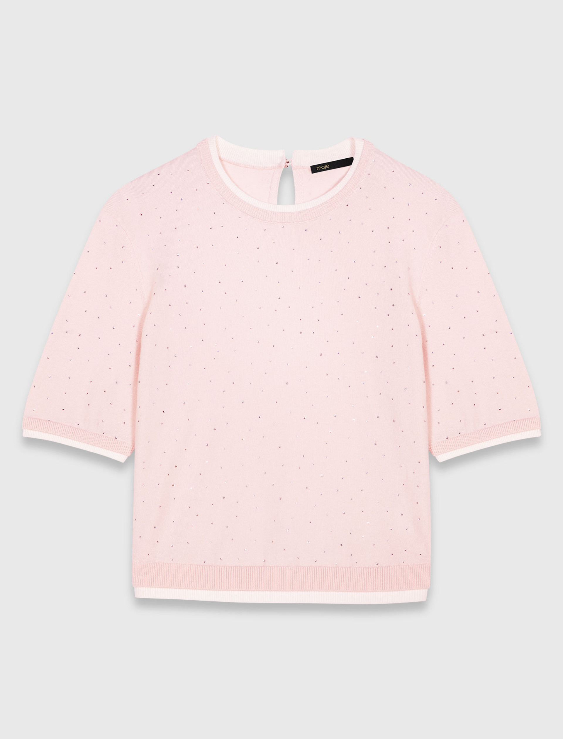 Женский шерстяной джемпер-футболка