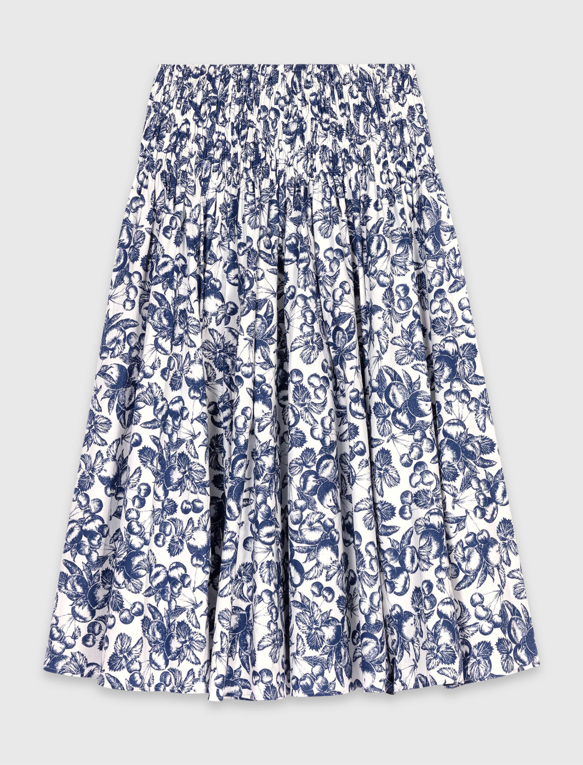 Женская длинная юбка с фруктовым принтом Женская длинная юбка с фруктовым принтом