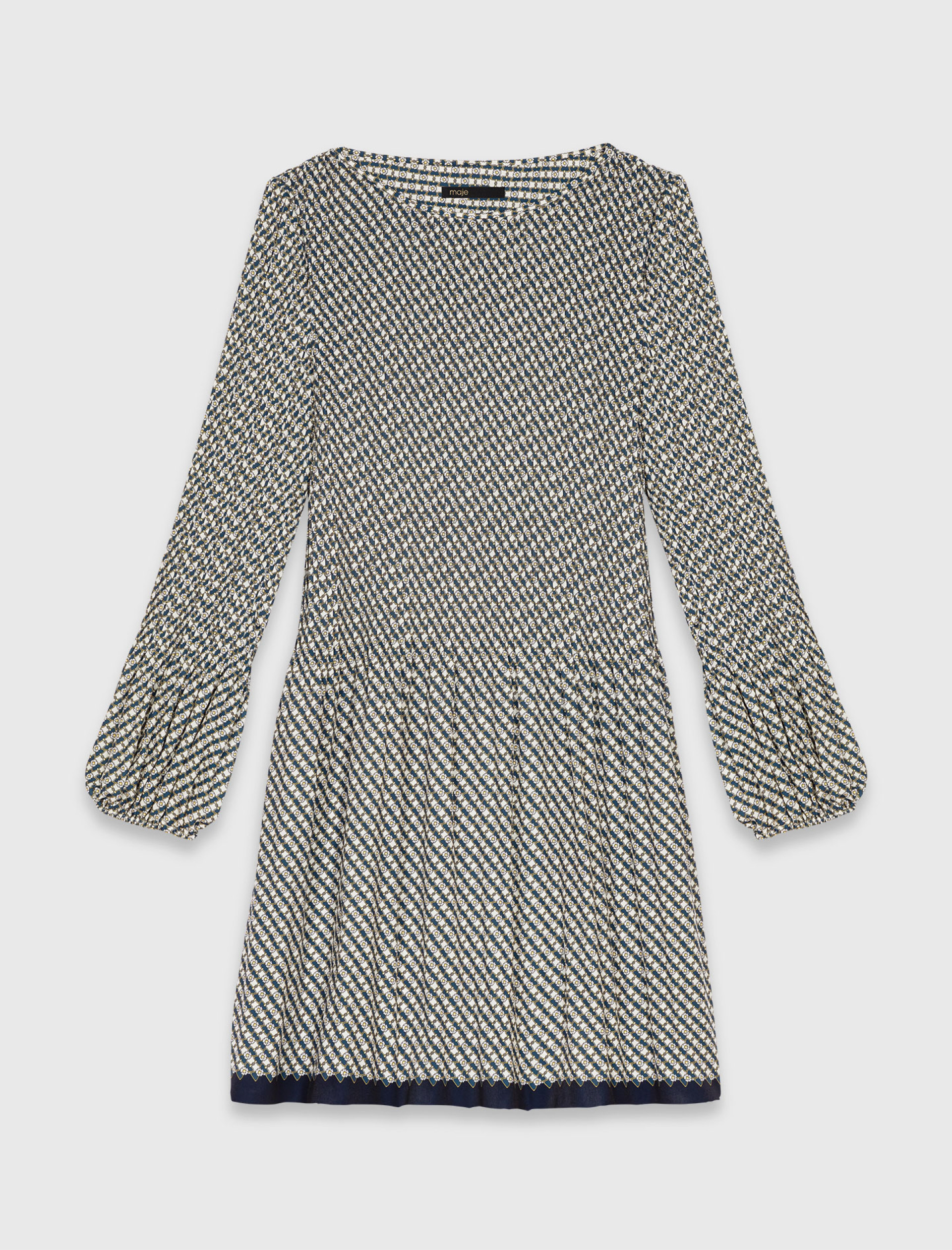 Жіноча плісирована сукня з принтом