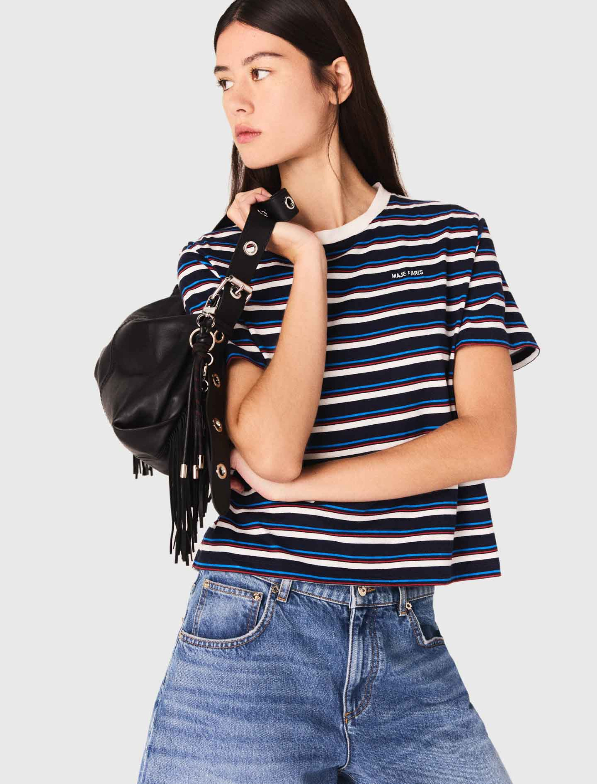 Жіноча смугаста футболка