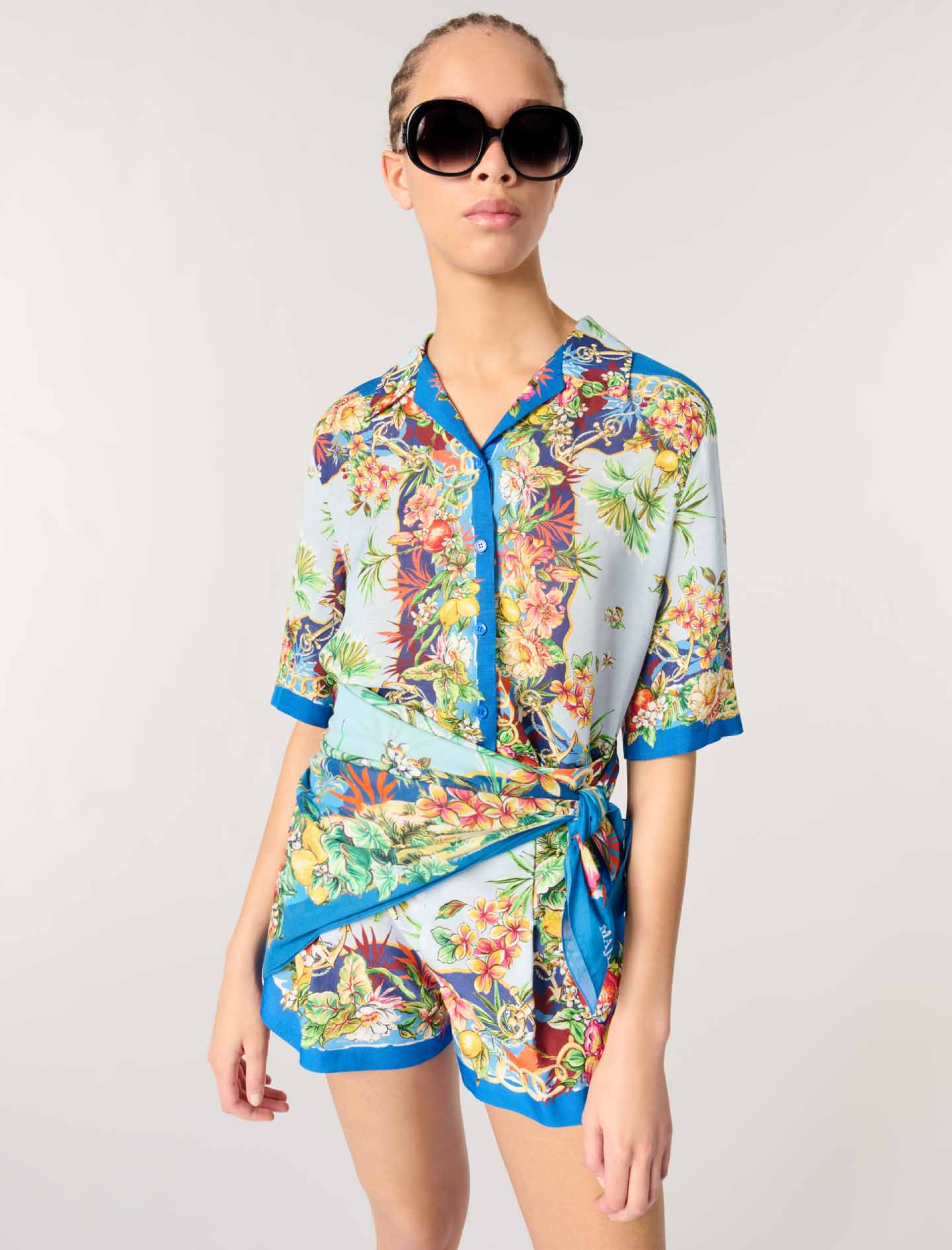 Жіночі шорти з принтом