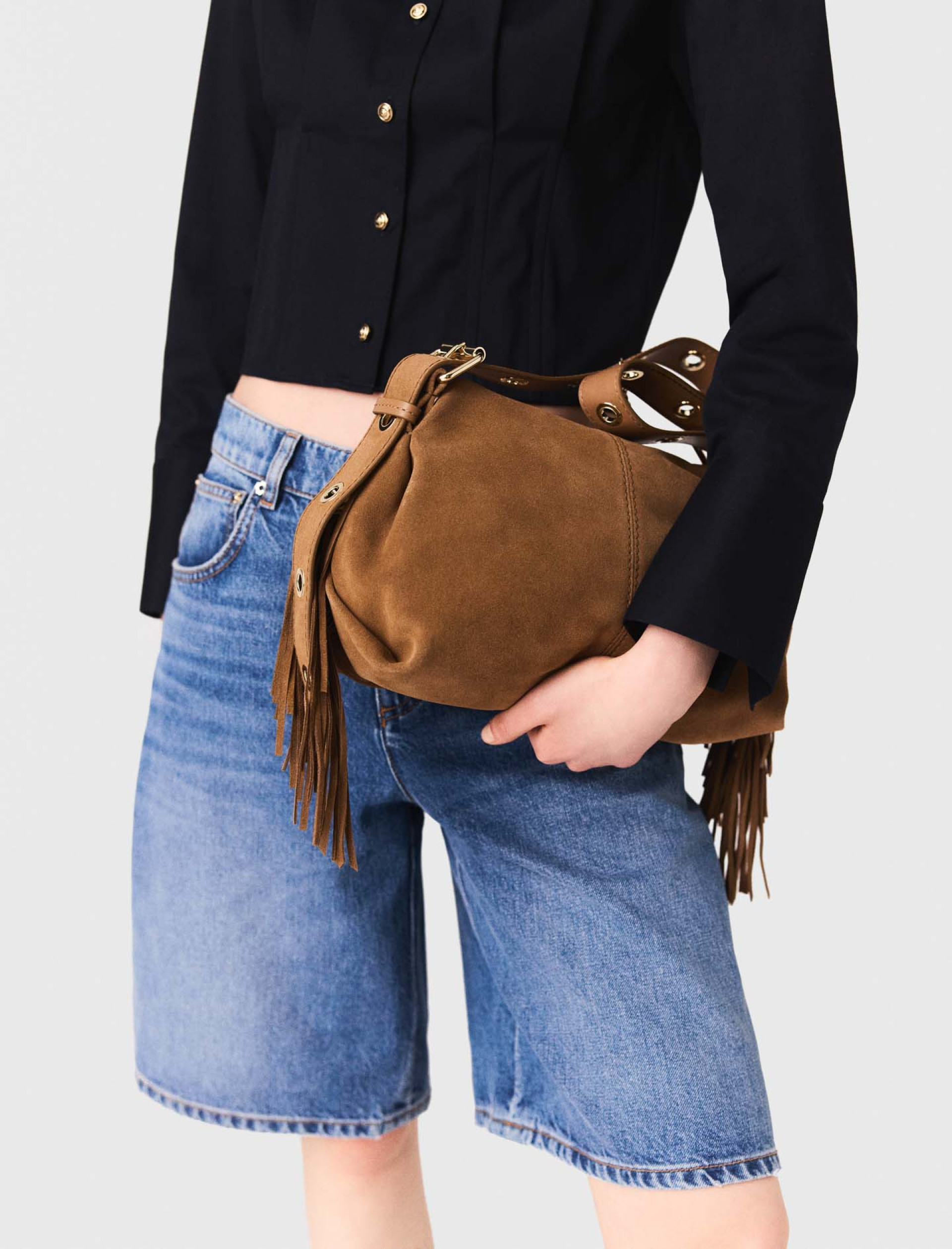 Жіноча коротка поплінова сорочка