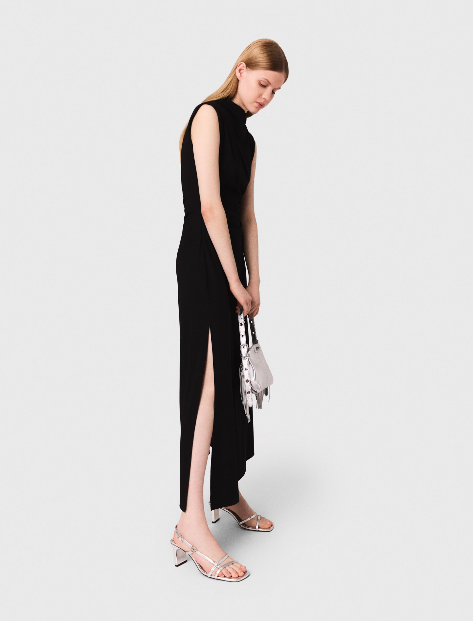 Жіноча сукні максі з вирізом на талії