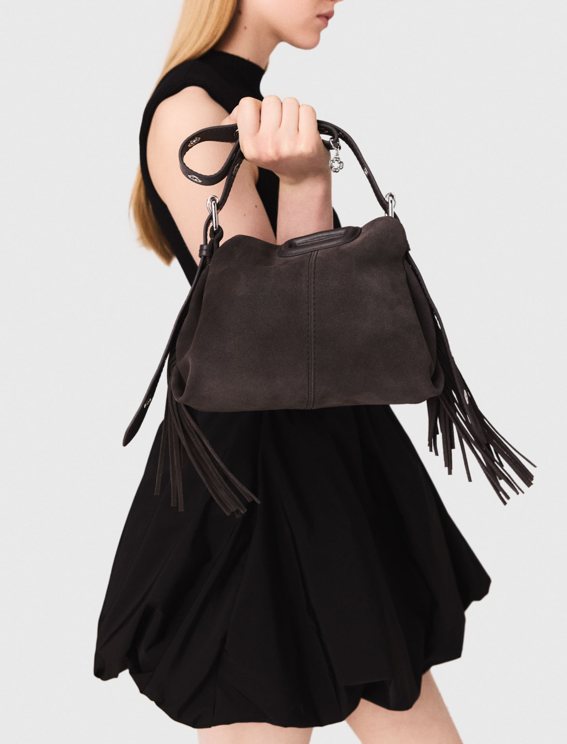 Жіноча коротка сукня з трикотажу і тафти