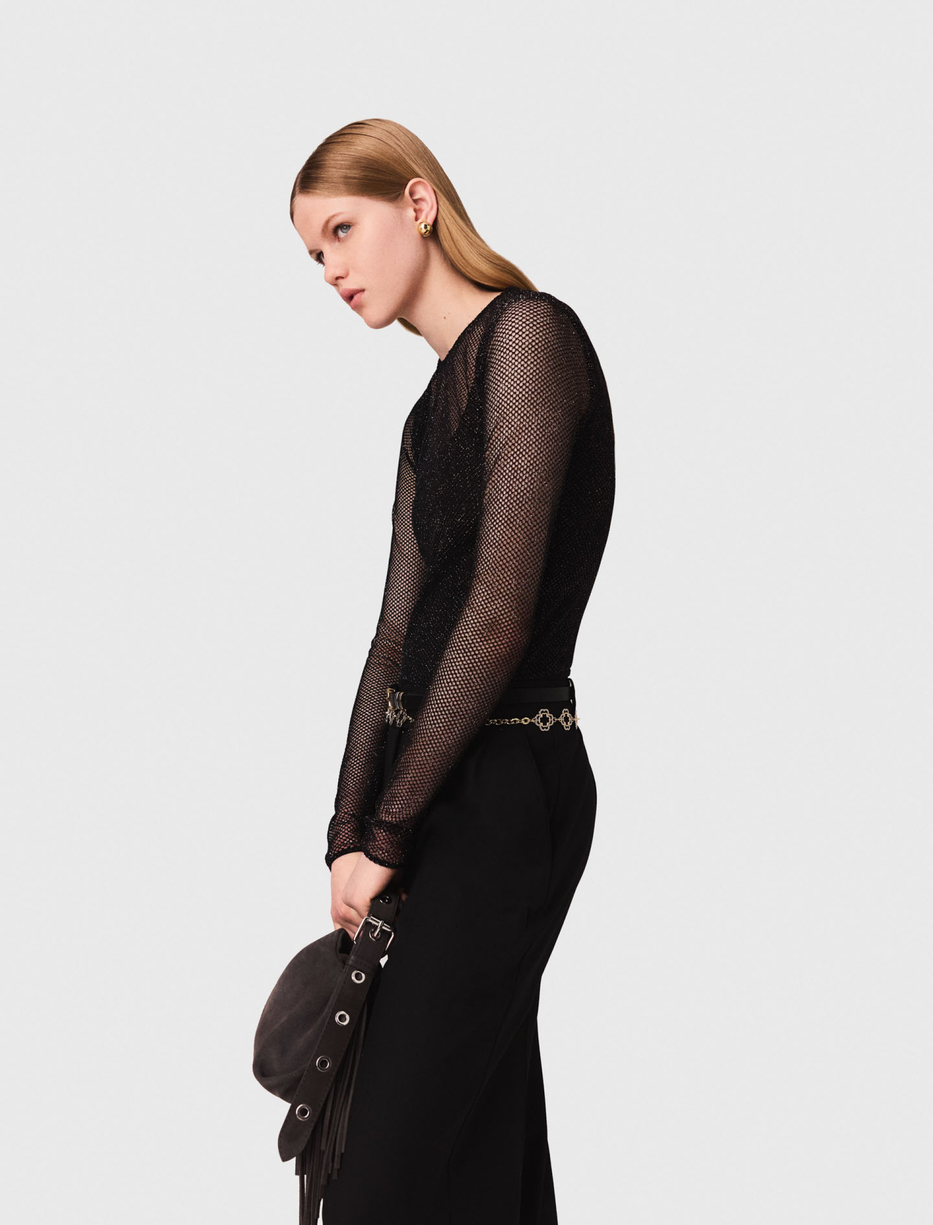 Женский боди из блестящего джерси Женский боди из блестящего джерси