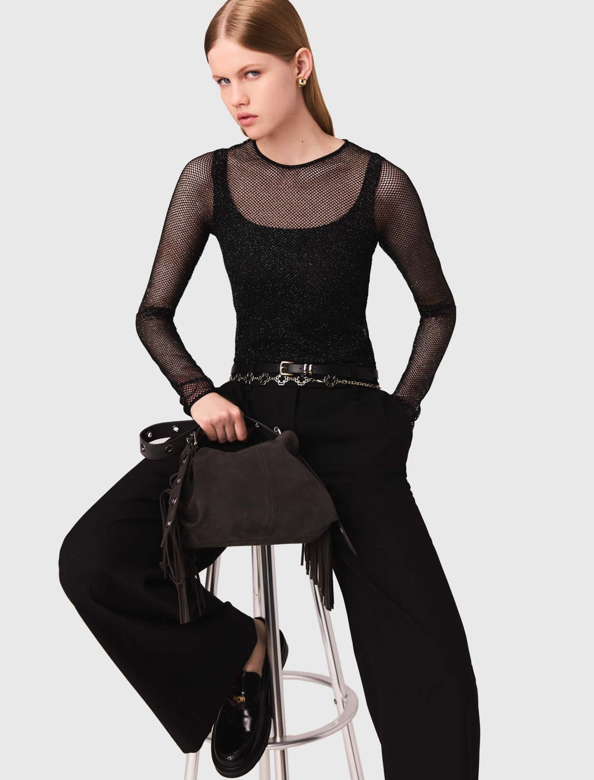 Женский боди из блестящего джерси Женский боди из блестящего джерси