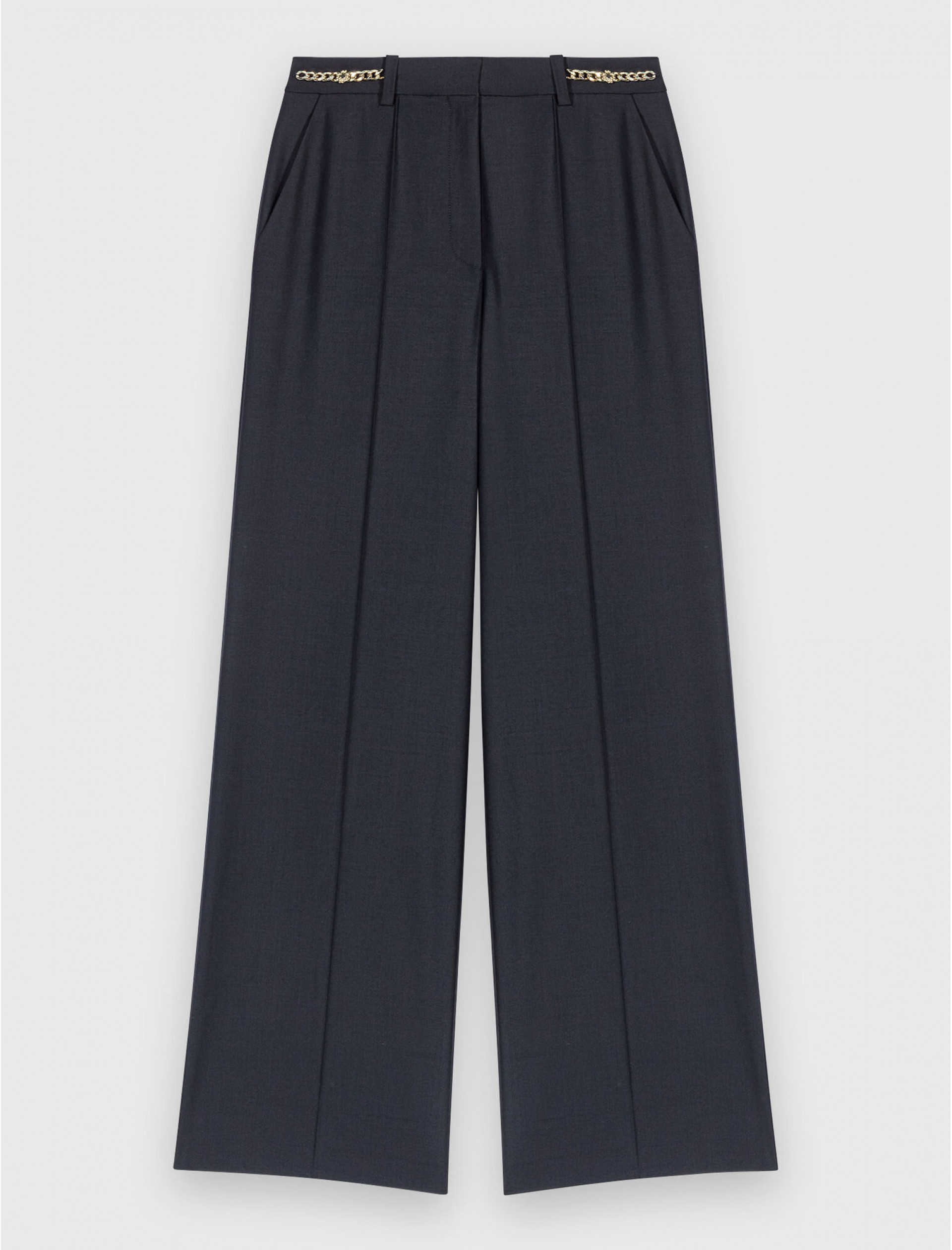 Жіночі класичні брюки з ланцюжками
