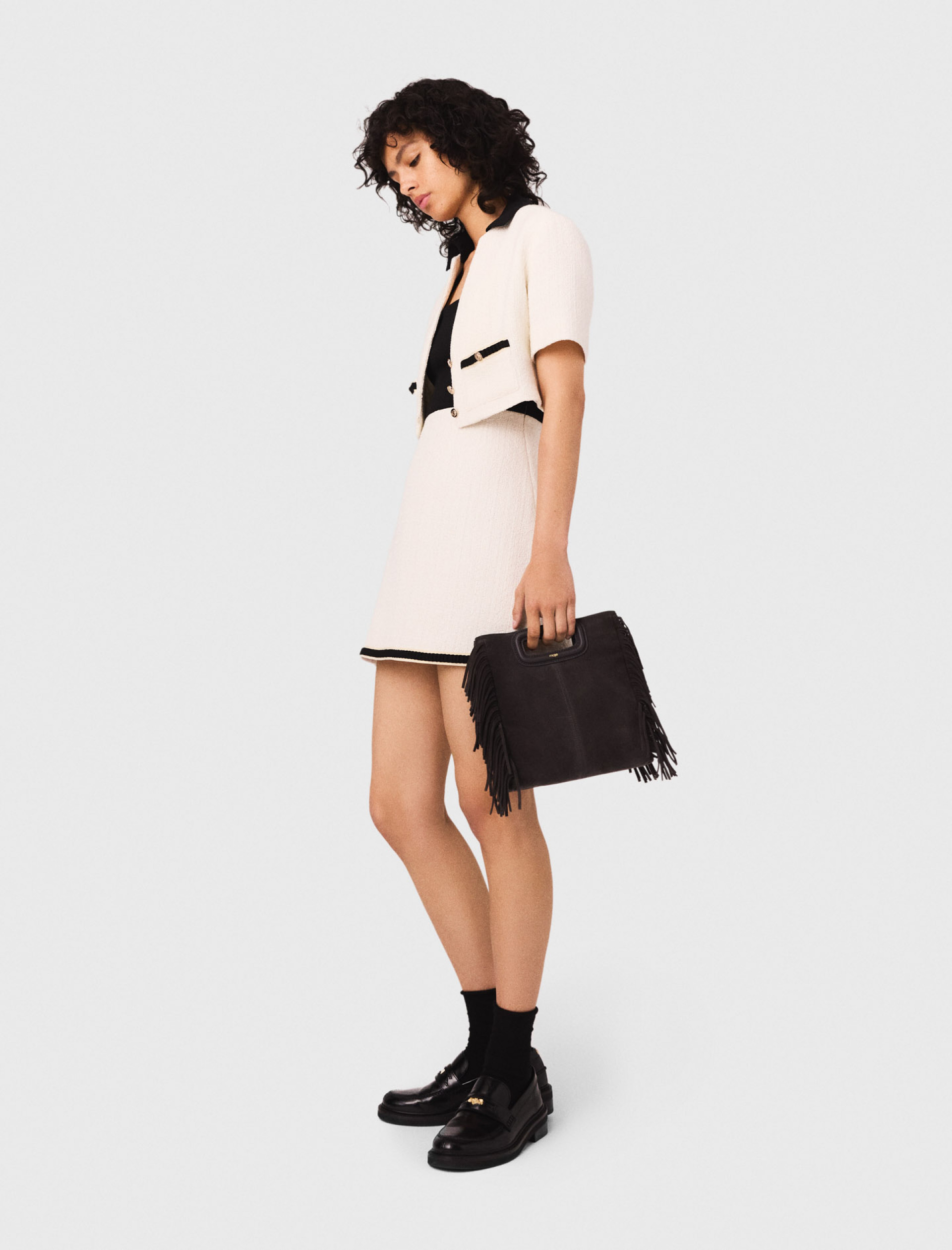 Женское платье из твида 2-в-1