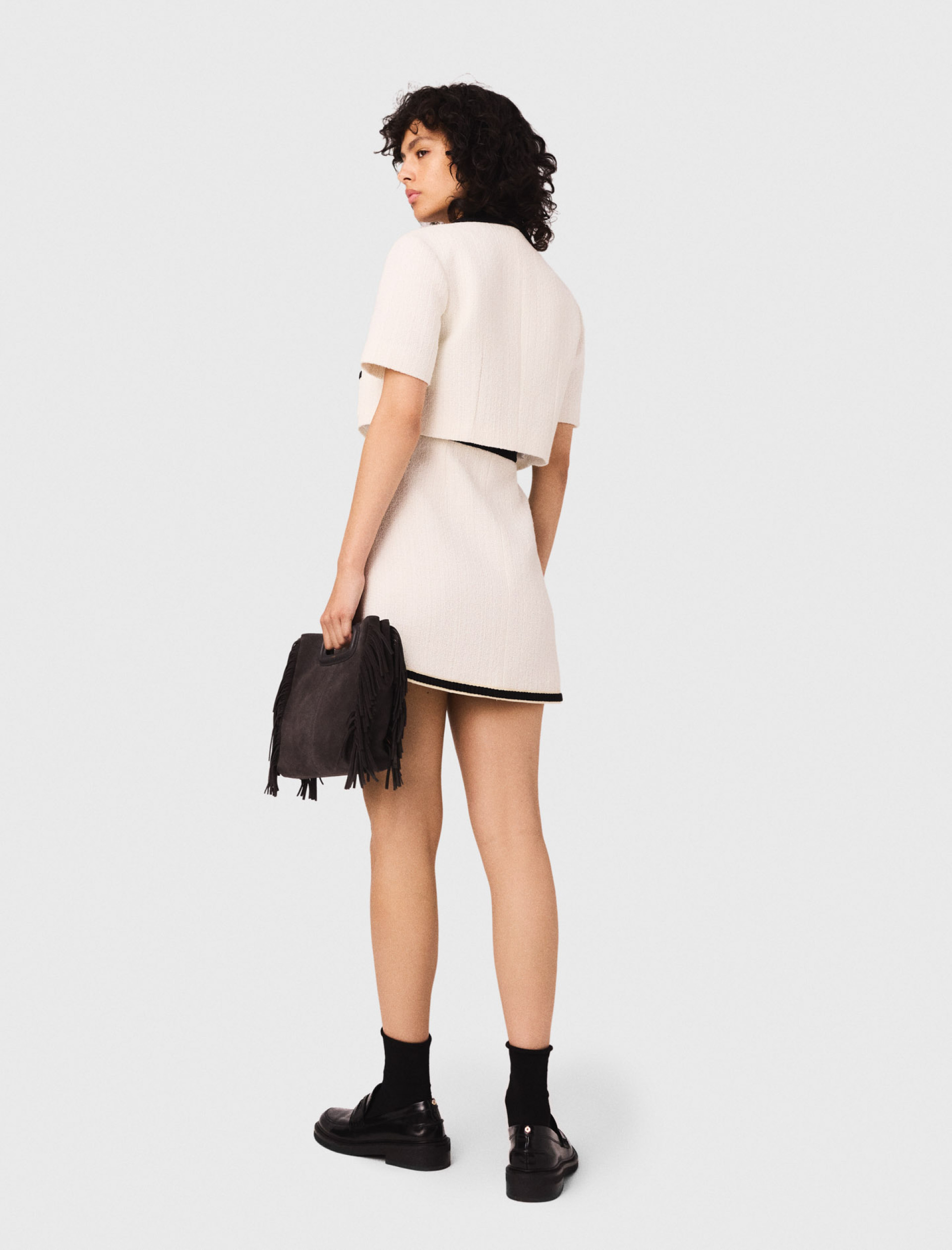 Женское платье из твида 2-в-1