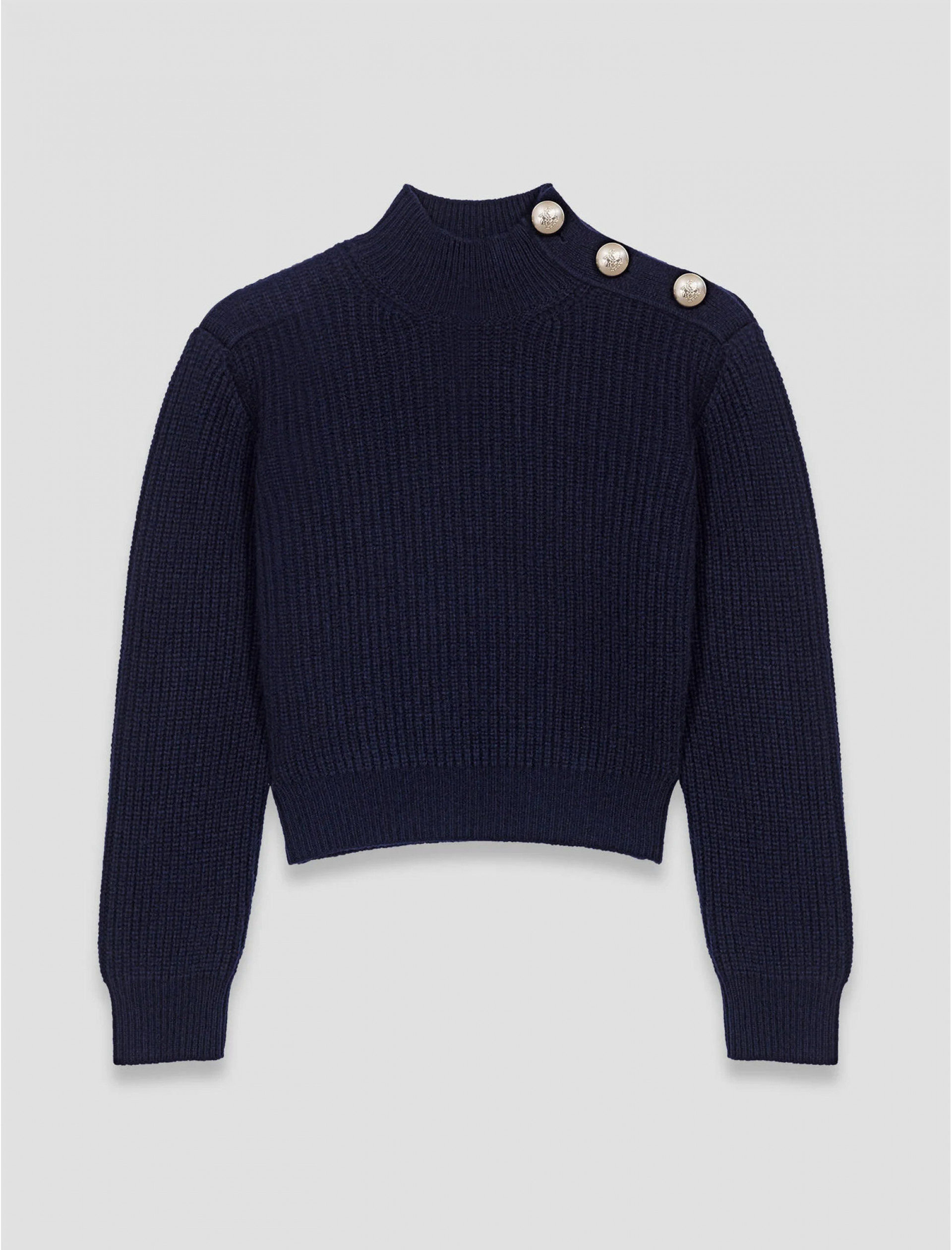 Женский шерстяной свитер с высоким воротом