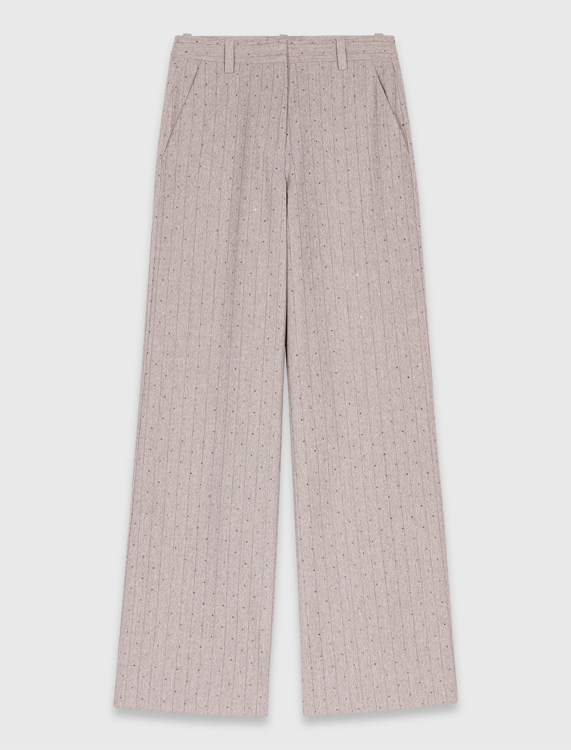 Жіночі костюмні брюки зі стразами