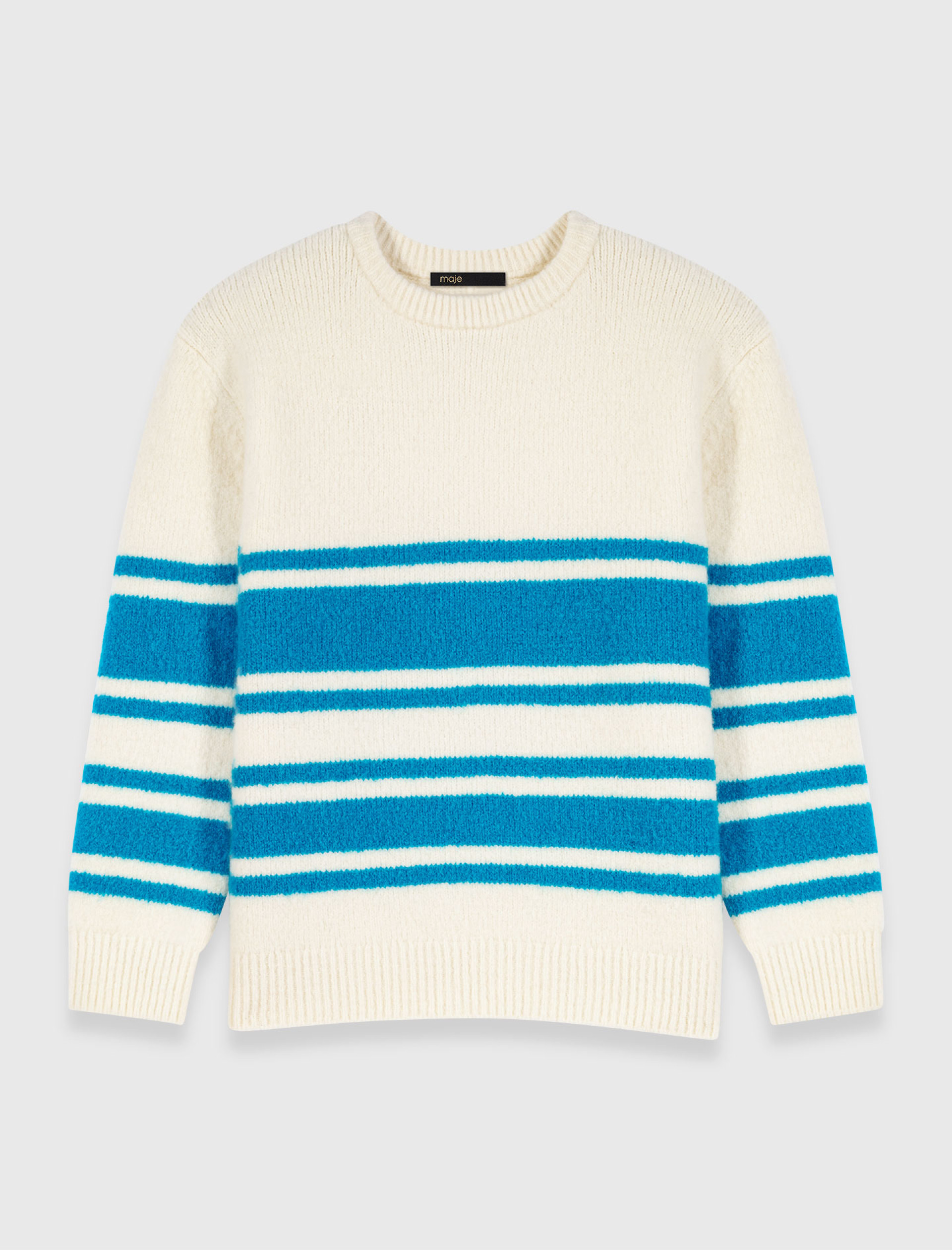 Жіночий вільний светр у смужку