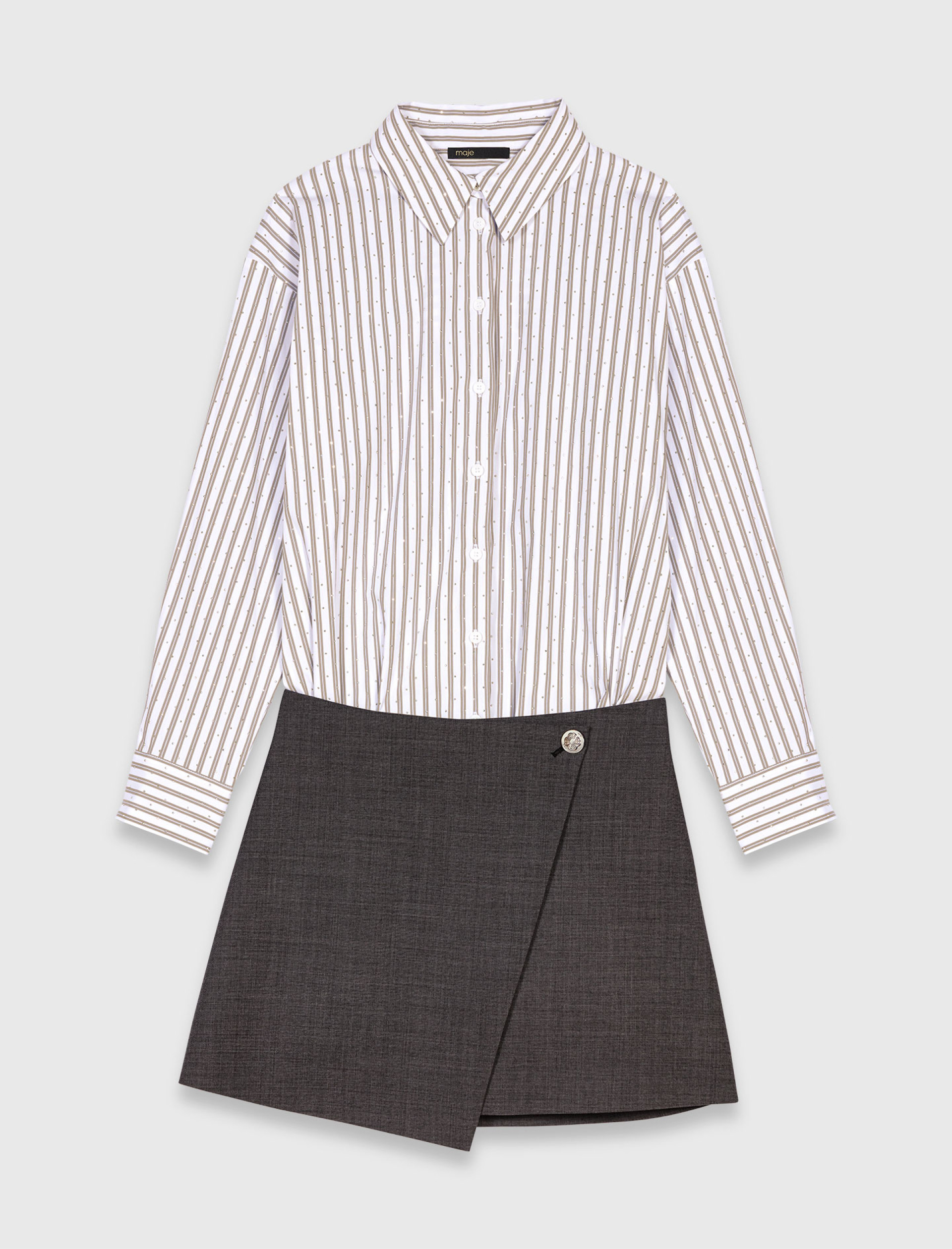 Жіноча бавовняна сукня 2-в-1 зі стразами