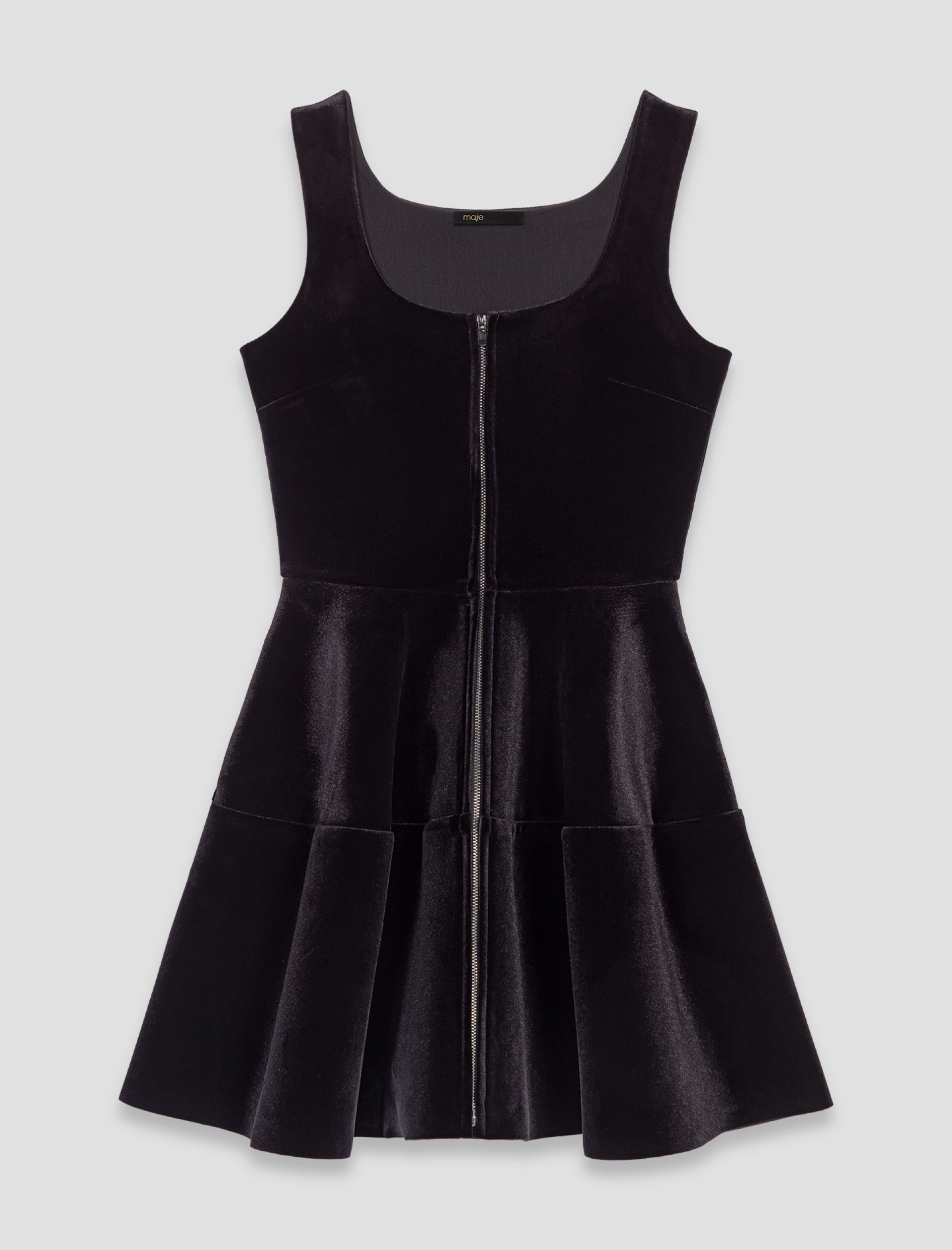 Жіноча коротка оксамитова сукня