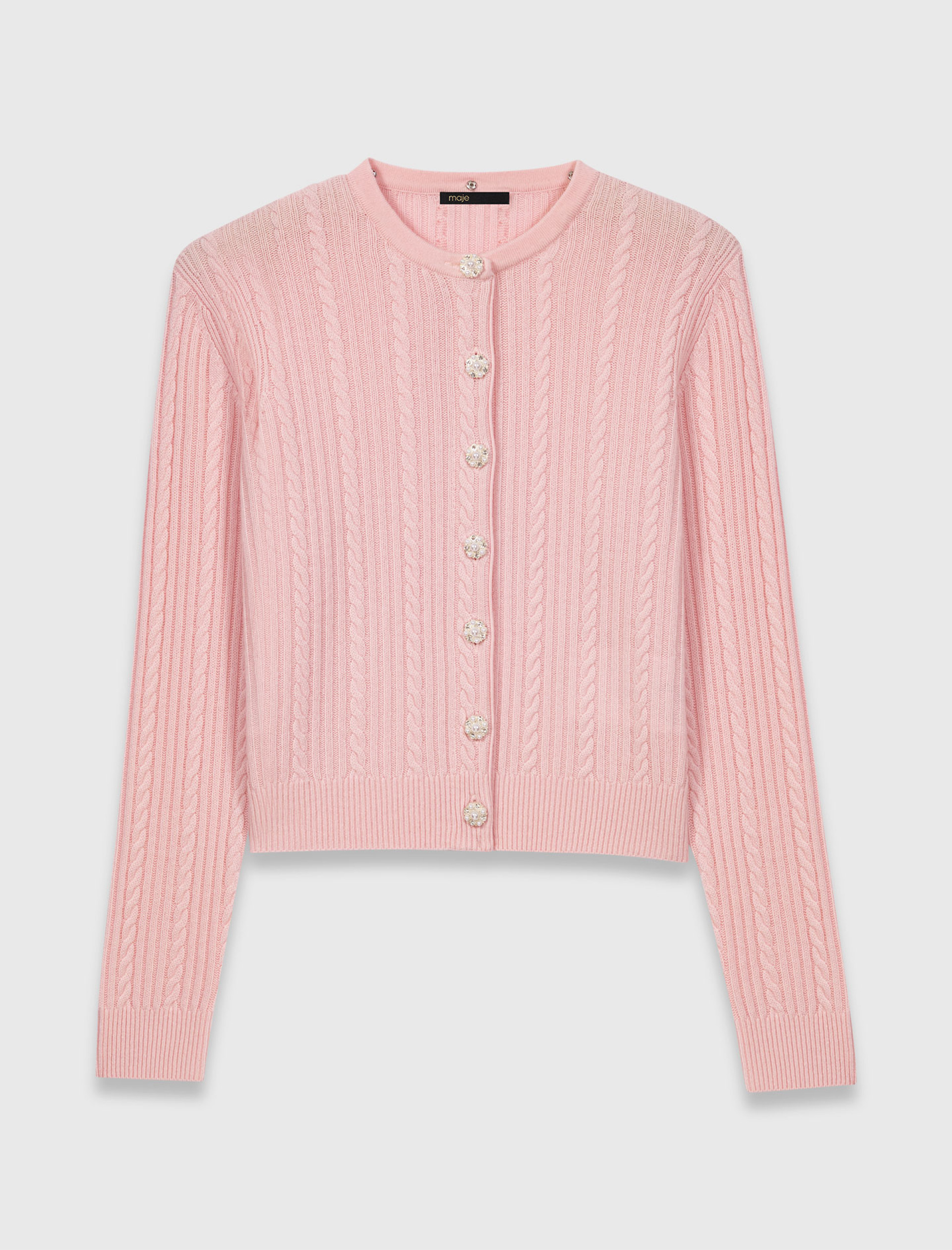 Жіночий кардиган зі з'ємним коміром