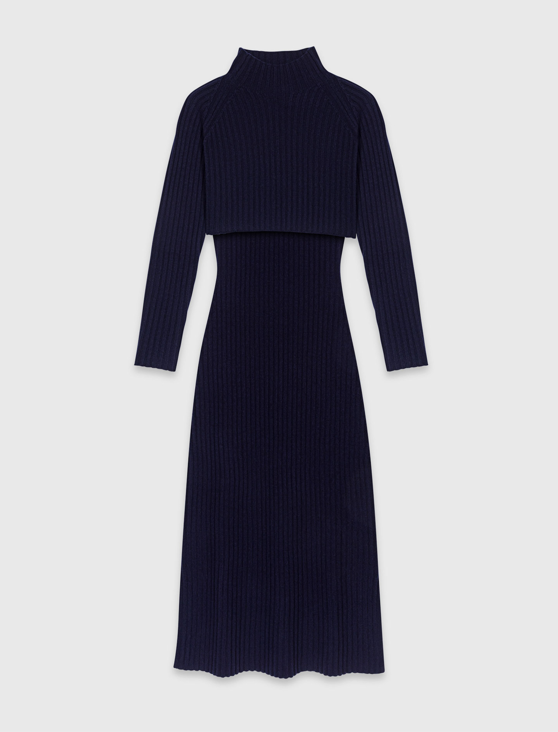 Жіноча в'язана сукня зі знімним джемпером Жіноча в'язана сукня зі знімним джемпером