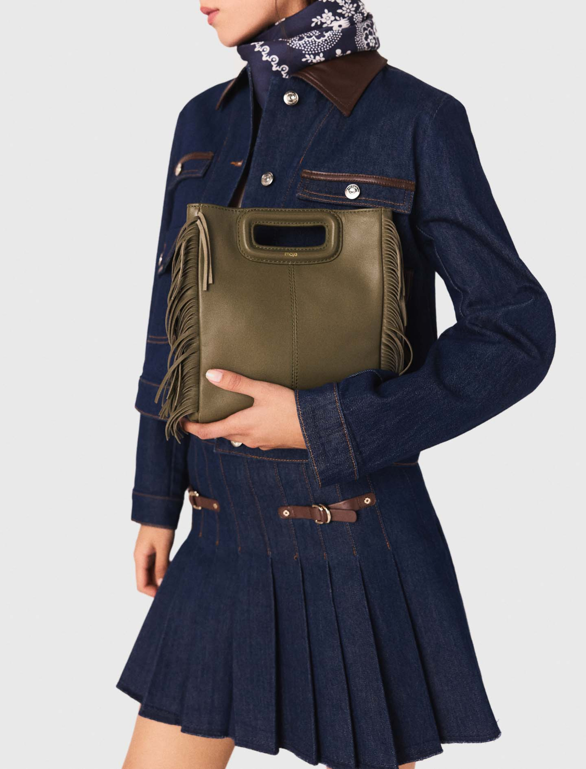 Женская короткая джинсовая юбка на подкладке