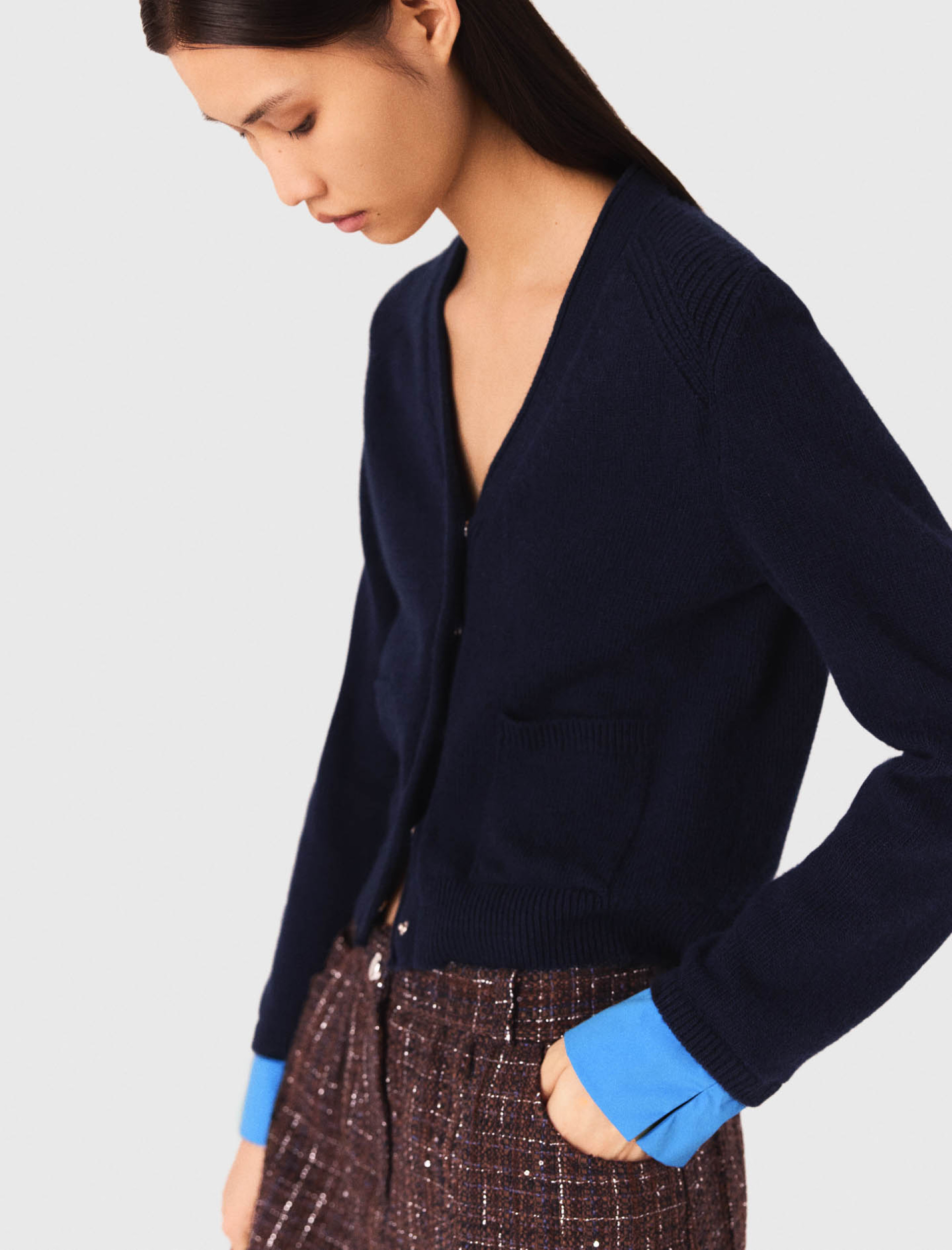 Жіночий кардиган зі з'ємними деталями