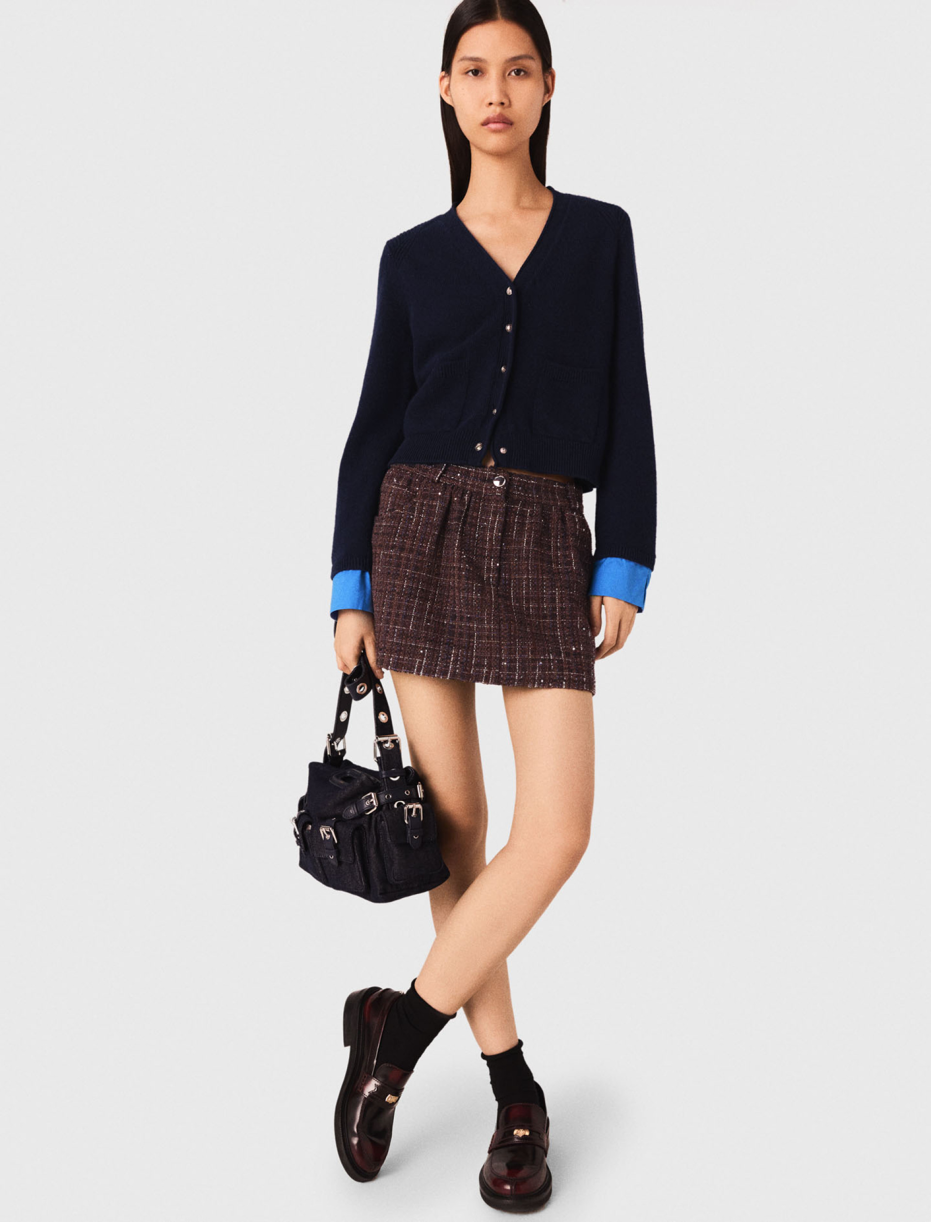 Жіночий кардиган зі з'ємними деталями