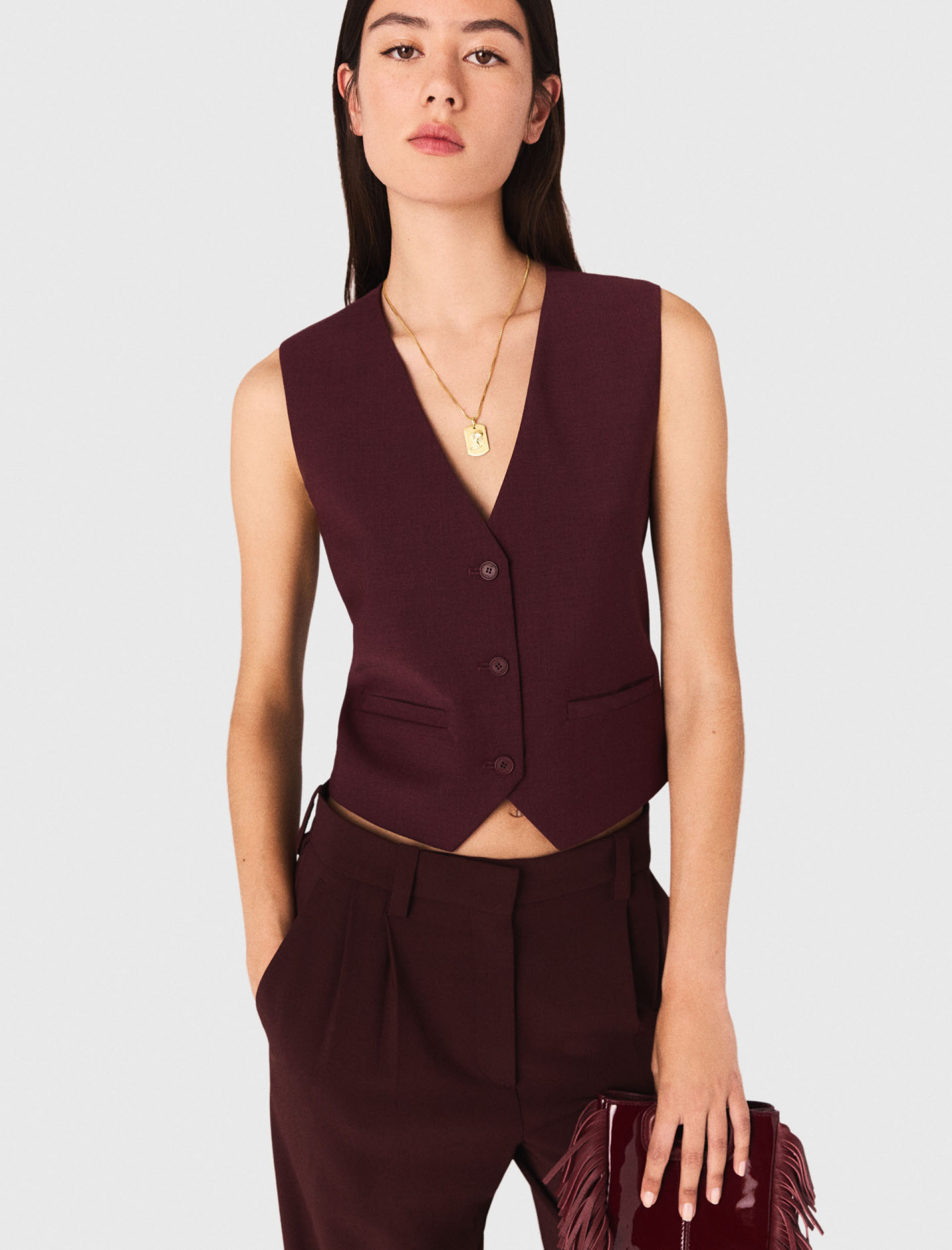 Жіночі широкі костюмні брюки