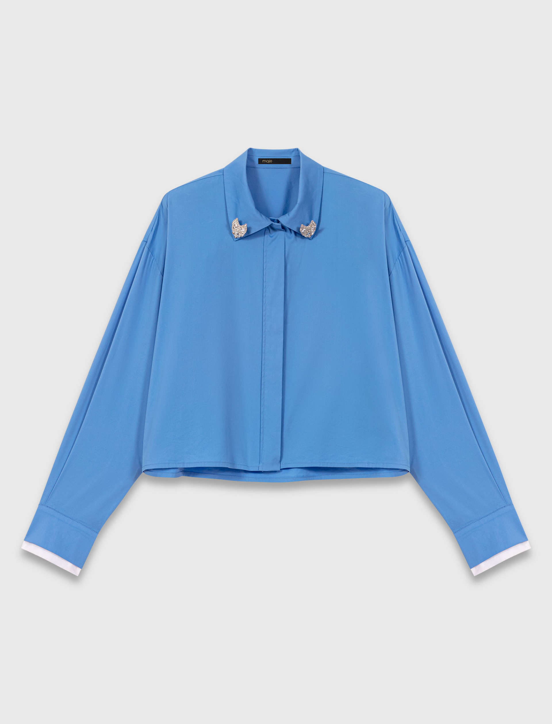 Жіноча сорочка зі з'ємними брошками