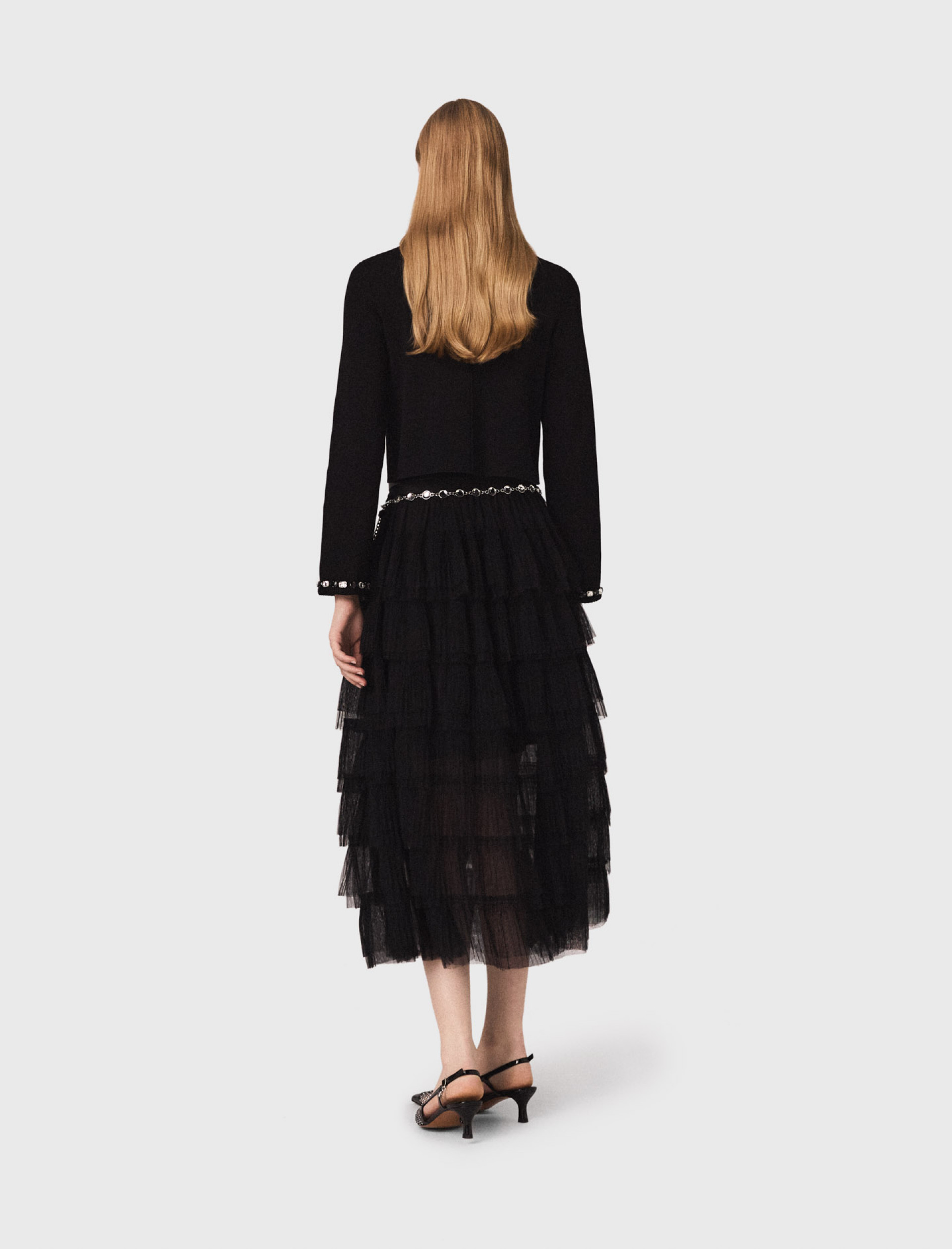 Жіночий короткий кардиган зі стразами Жіночий короткий кардиган зі стразами