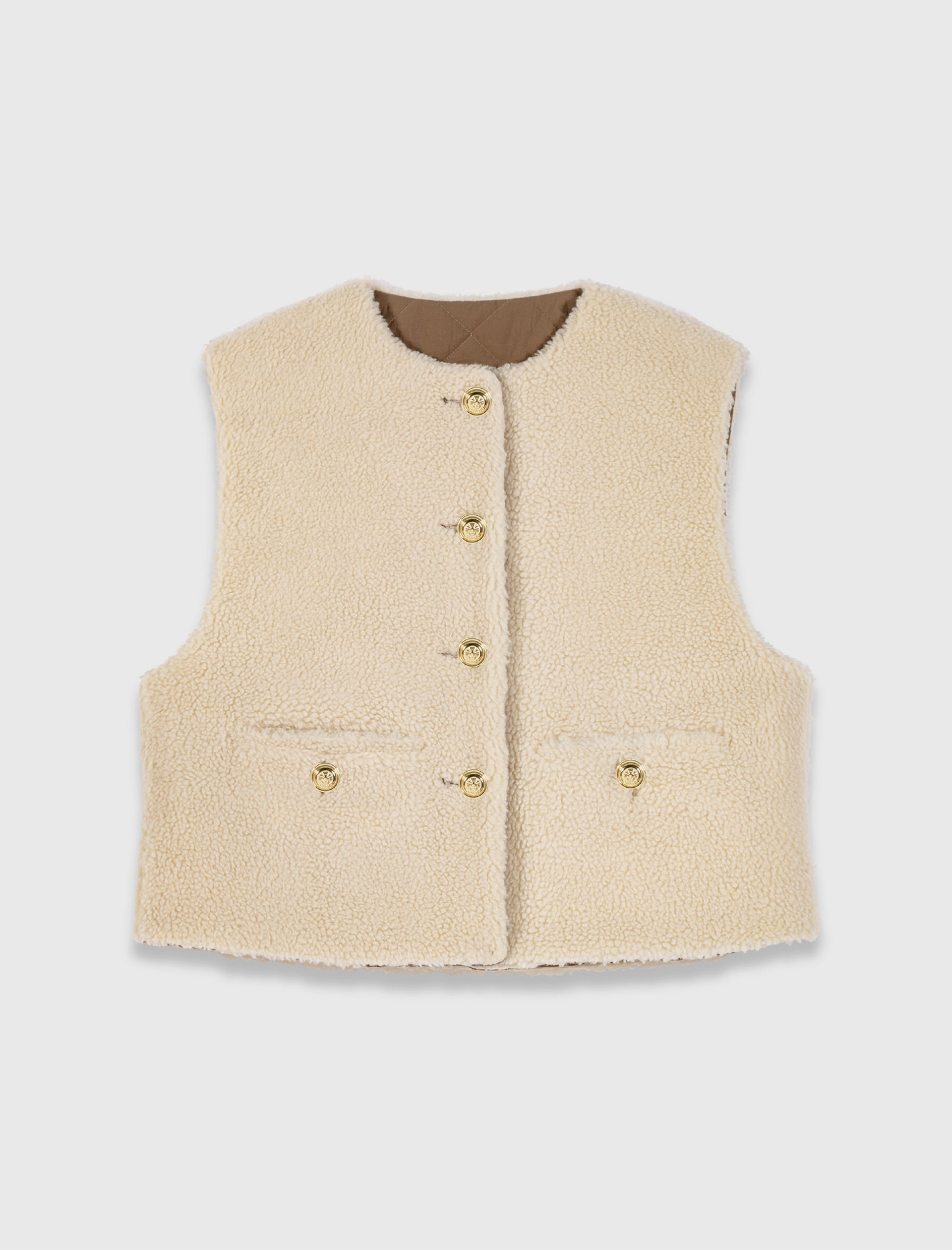 Жіночий двосторонній стьоганий жилет