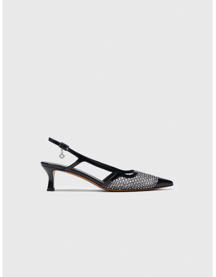 Жіночі туфлі-човники зі стразами