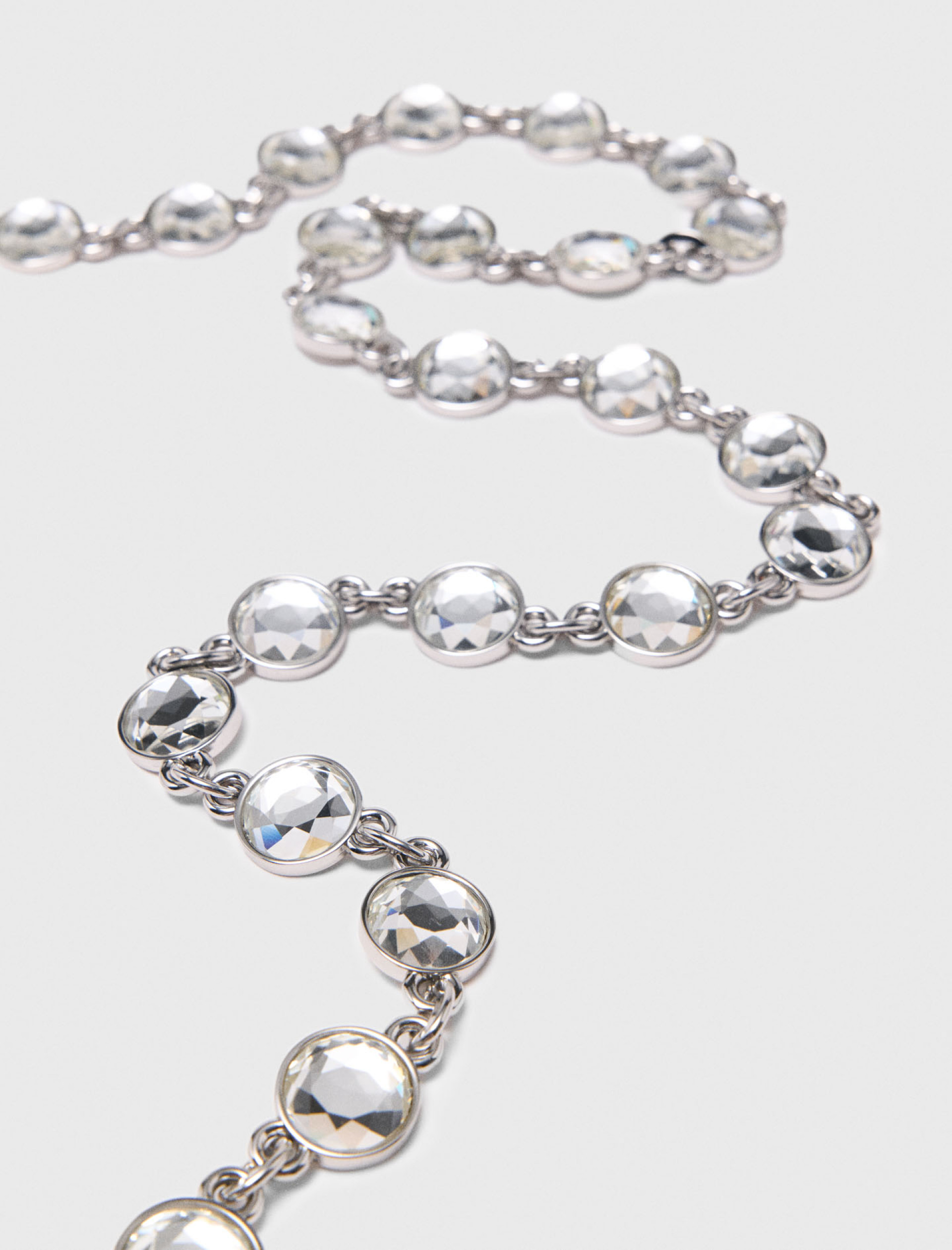 Жіночий ремінь-ланцюжок зі стразами