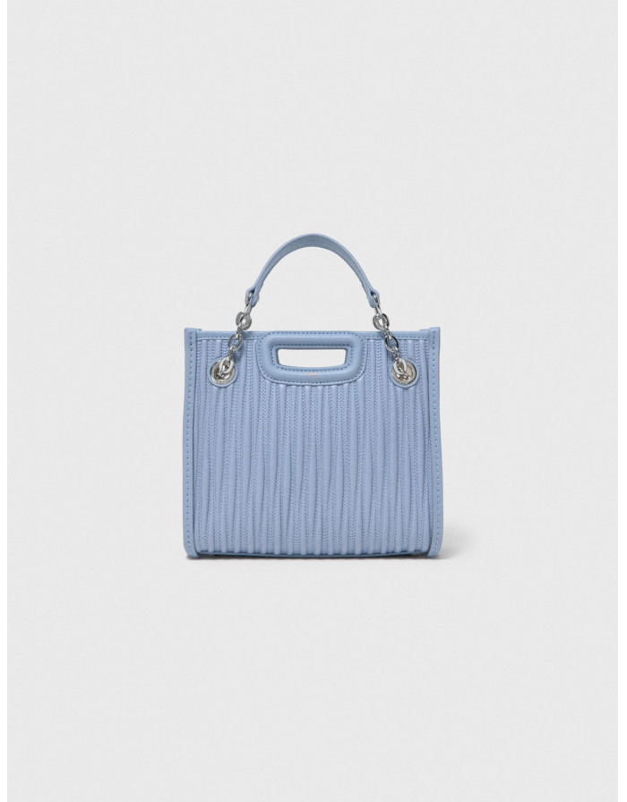 Женская миниатюрная стеганая кожаная сумка-тоут