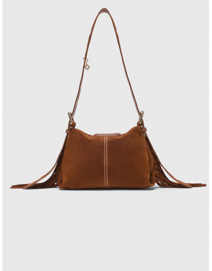 Женская мини-сумочка Miss M из прошитой замши