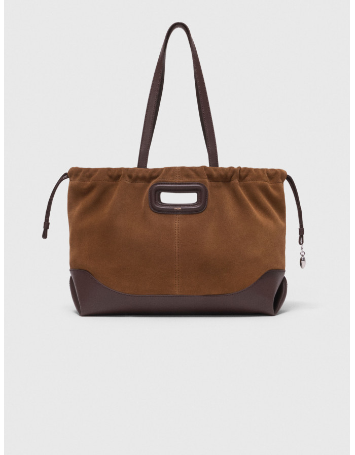 Женская сумка-тоут M из кожи и замши