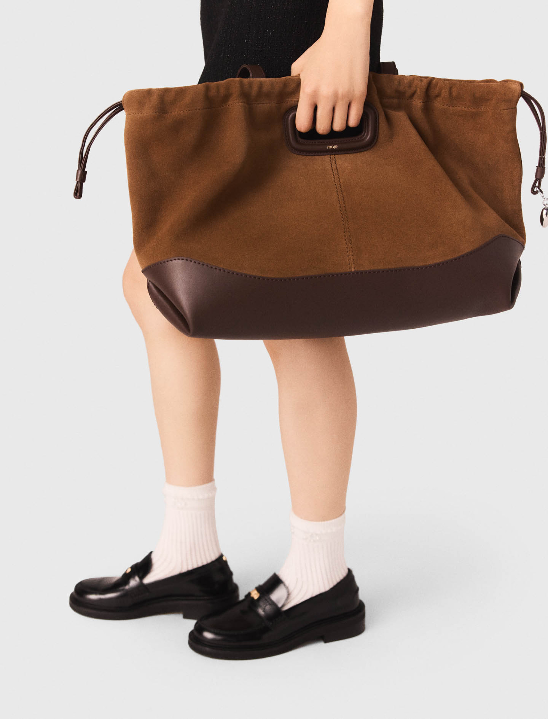 Женская сумка-тоут M из кожи и замши Женская сумка-тоут M из кожи и замши