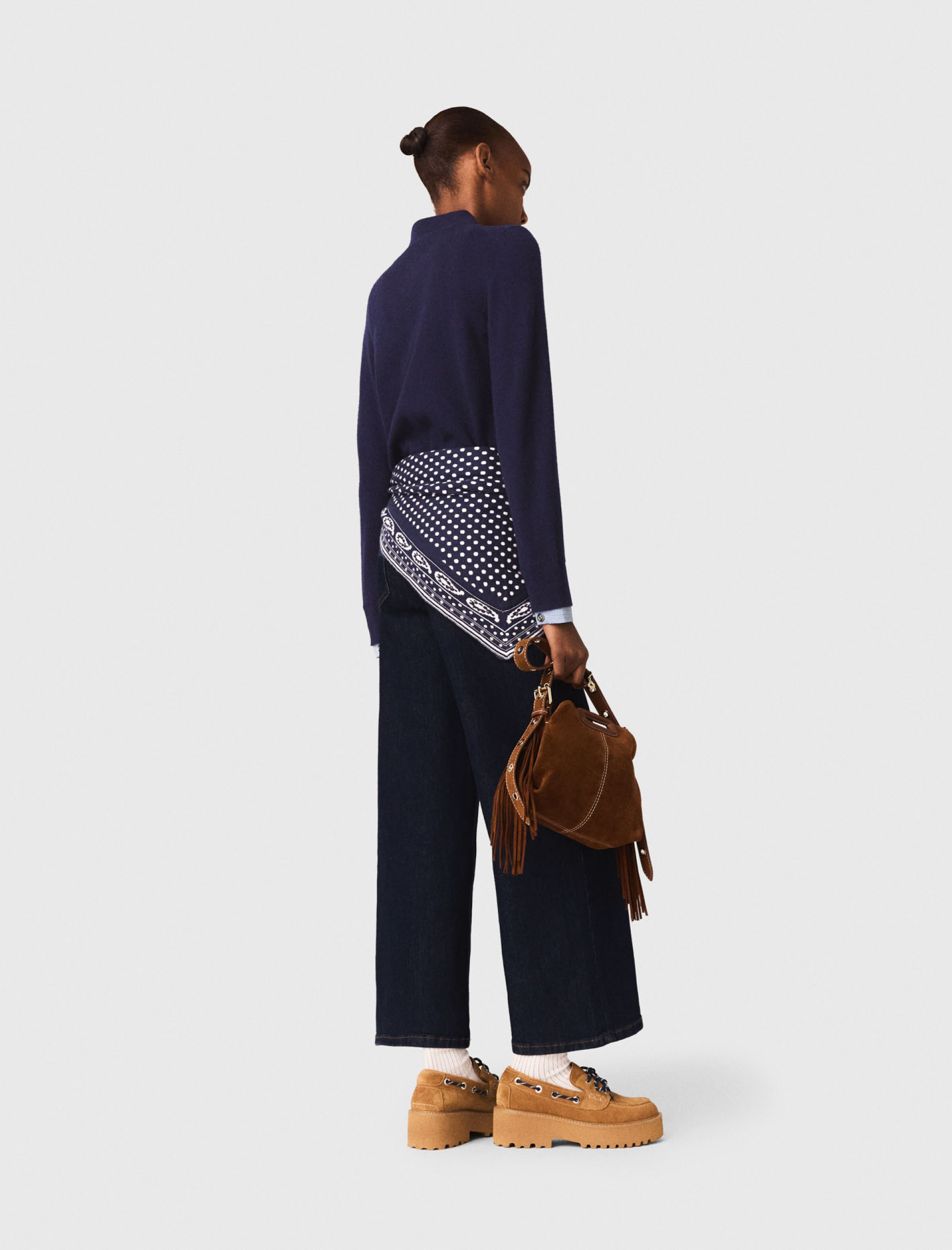 Жіночий синій кардиган зі з'ємними деталями Жіночий синій кардиган зі з'ємними деталями