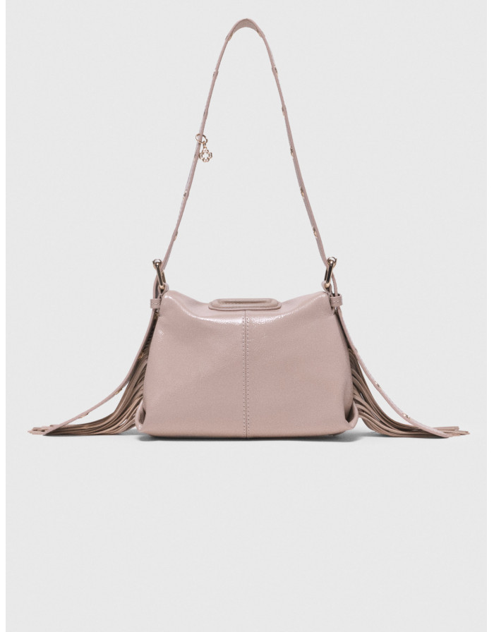 Женская бежевая мини-сумочка Miss M из кожи Naplak