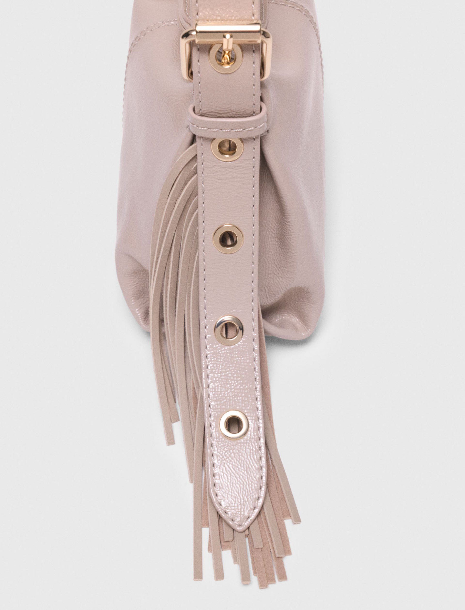 Женская бежевая мини-сумочка Miss M из кожи Naplak