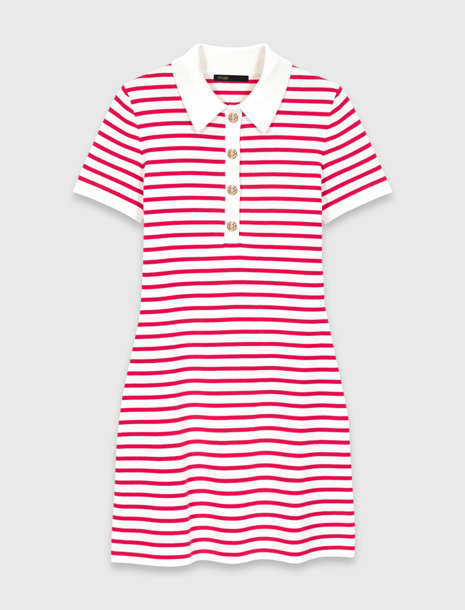 Жіноча смугаста сукня-поло Жіноча смугаста сукня-поло