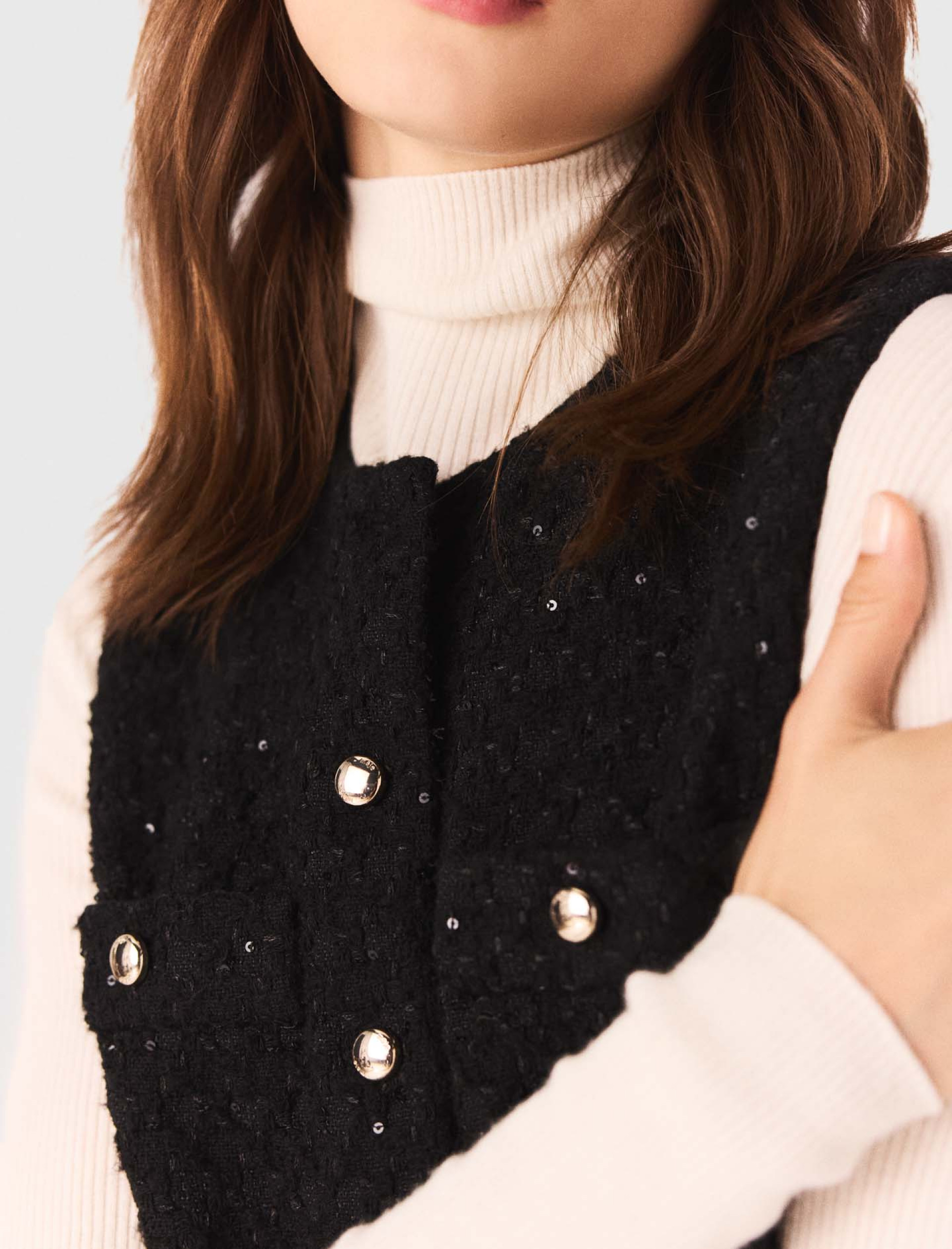 Женский твидовый комбинезон с пайетками Женский твидовый комбинезон с пайетками