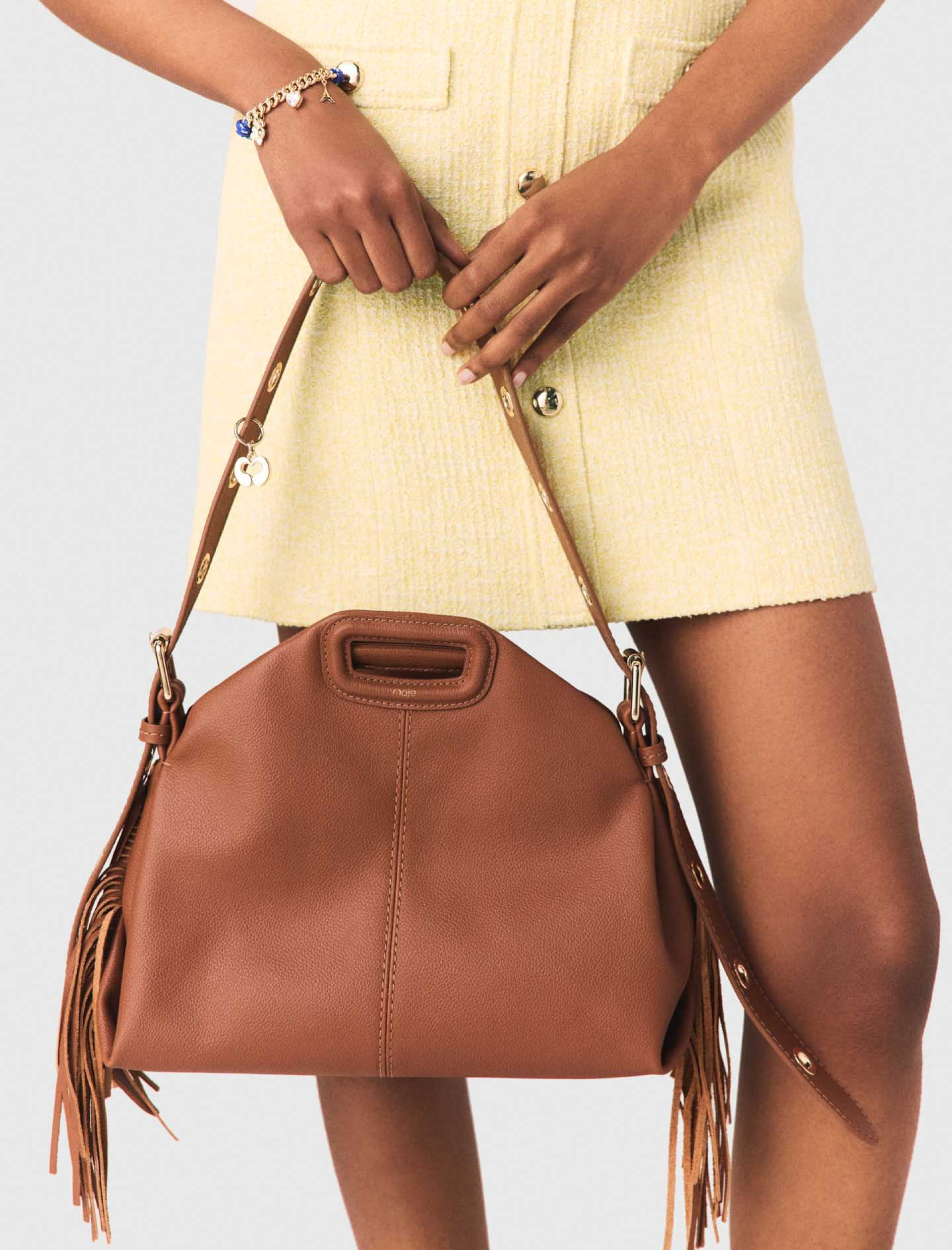 Женская коричневая сумка Miss M из зернистой кожи