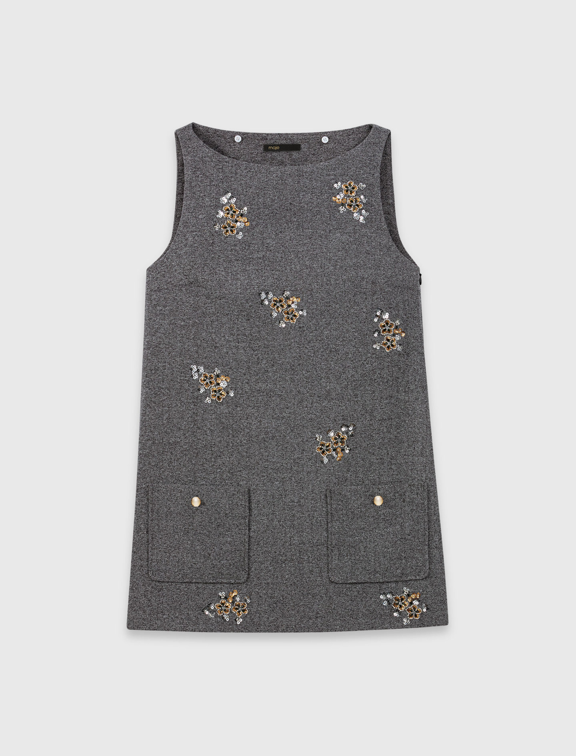 Жіноча сукня з квітковим візерунком та з'ємним коміром